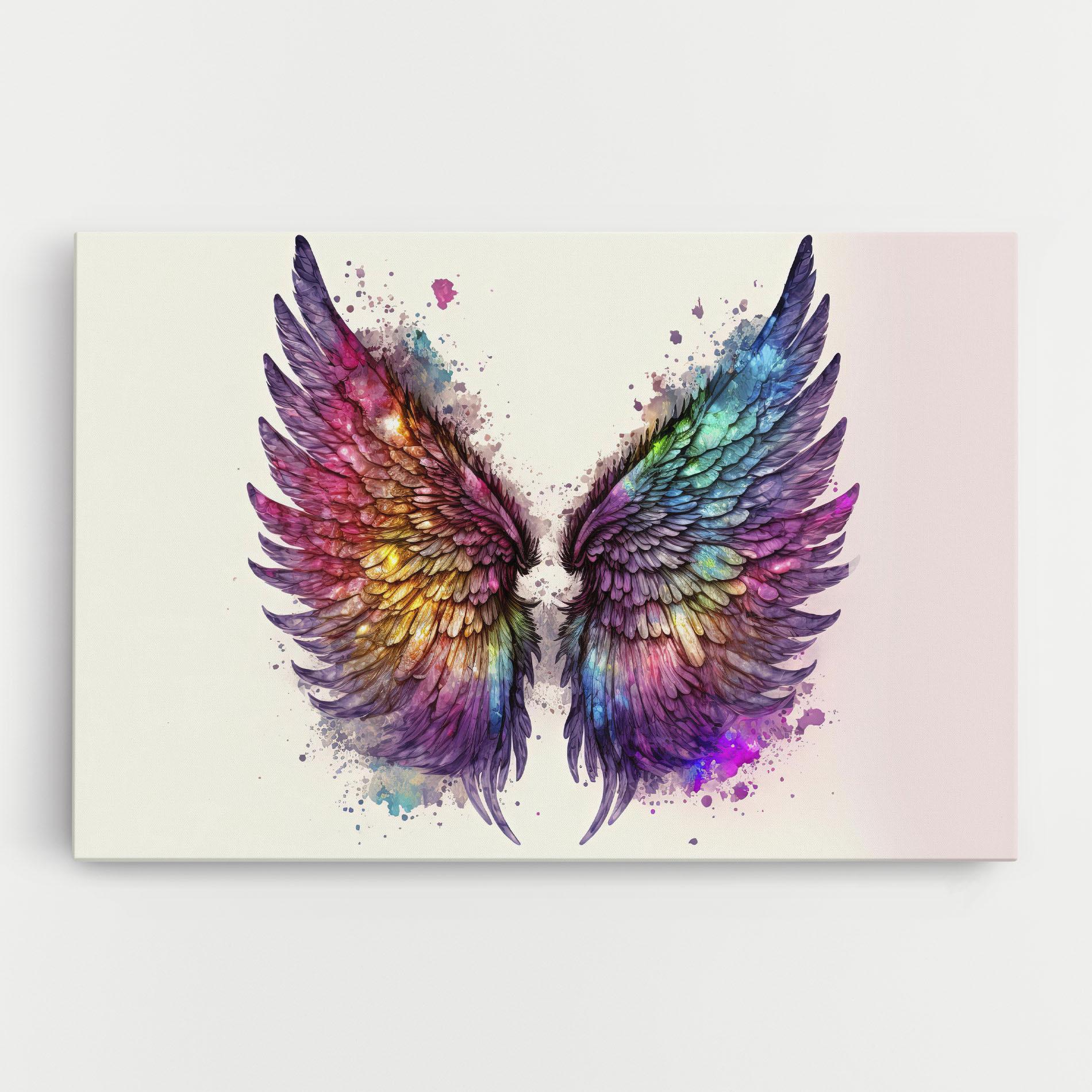 Vászonkép Magic Watercolor Wings mockup 0