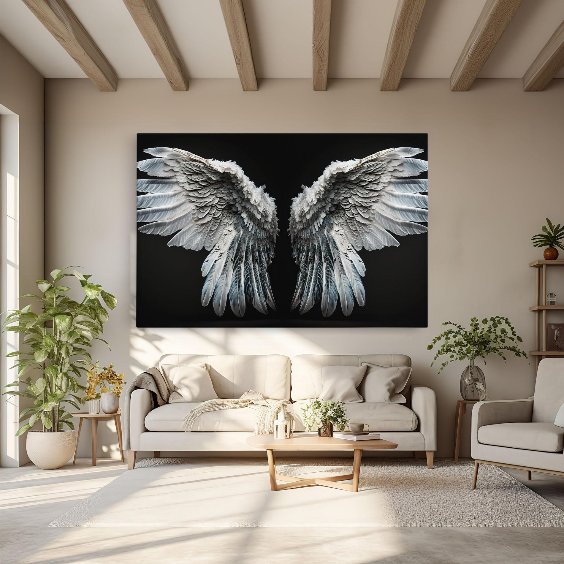 Vászonkép Big Angel Wings mockup 6