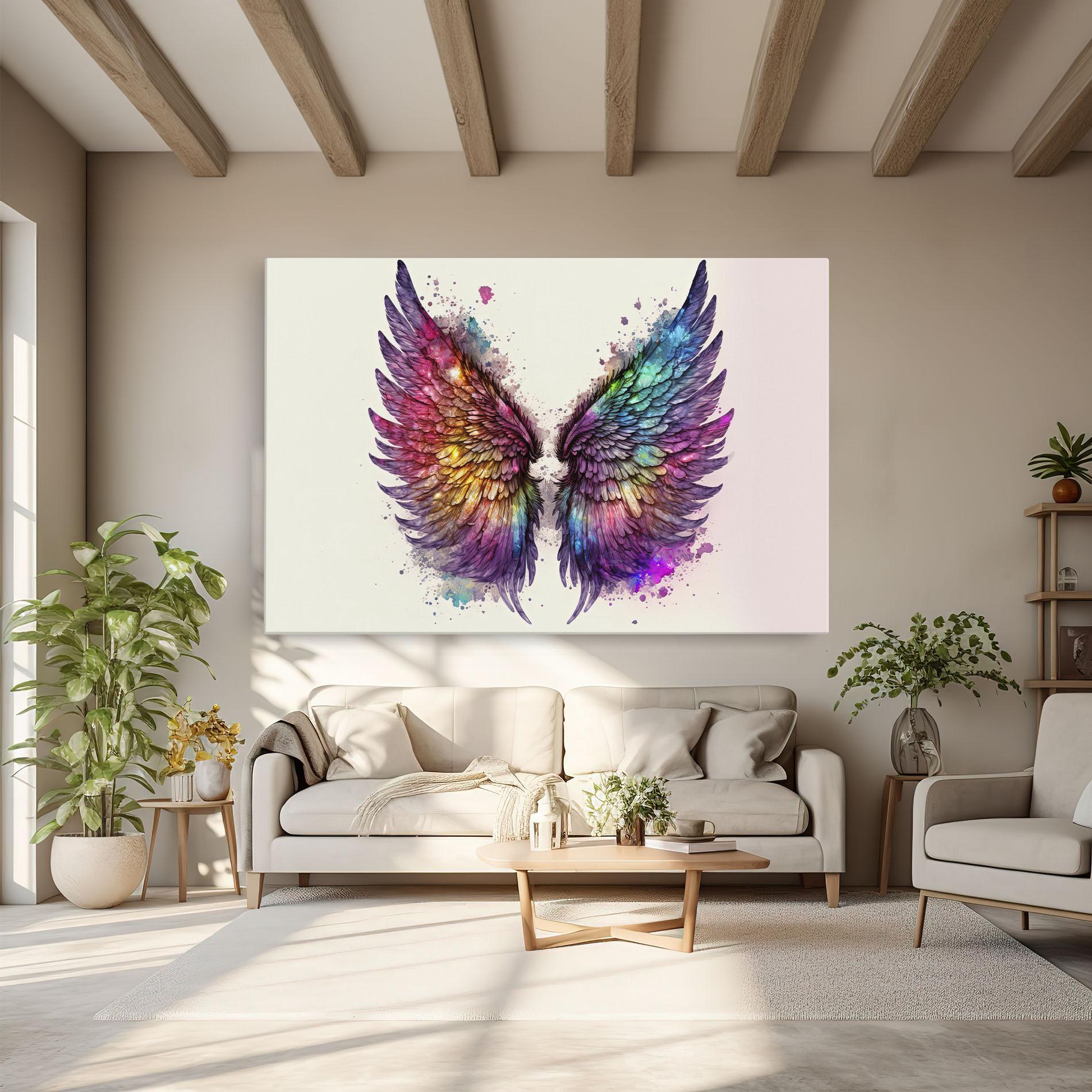 Vászonkép Magic Watercolor Wings mockup 6