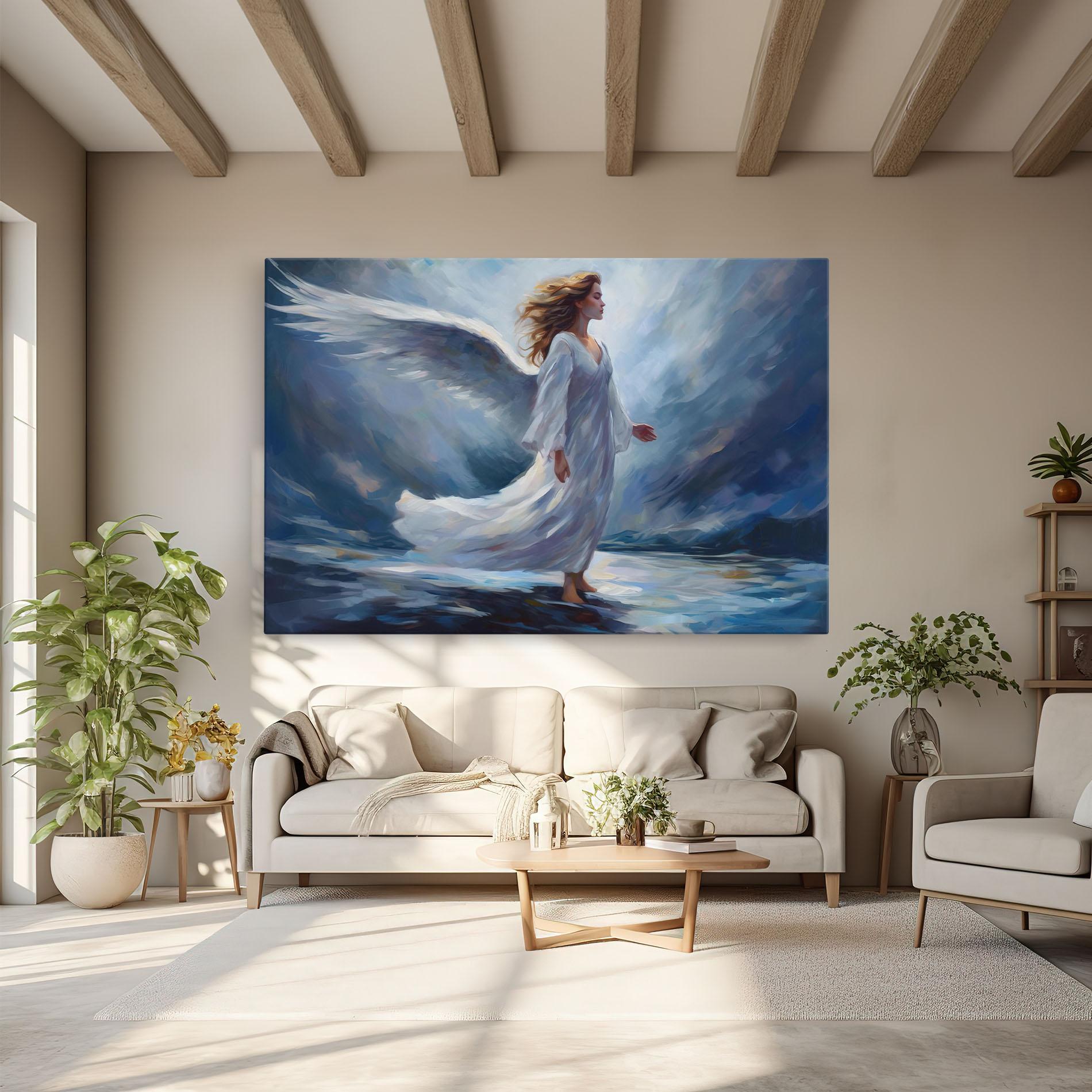 Vászonkép Wind Angel Woman mockup 6