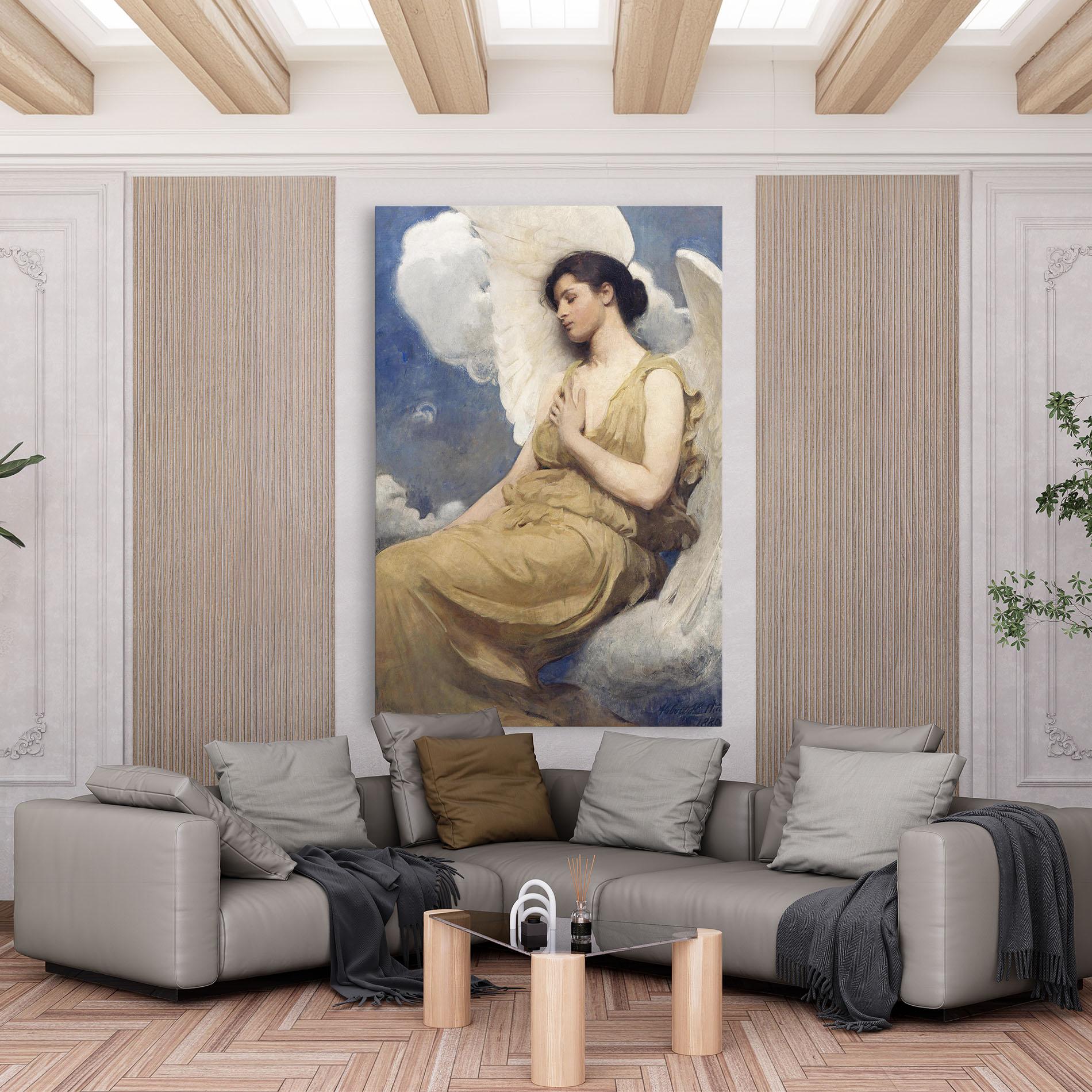 Vászonkép Angel Woman Painting mockup 6