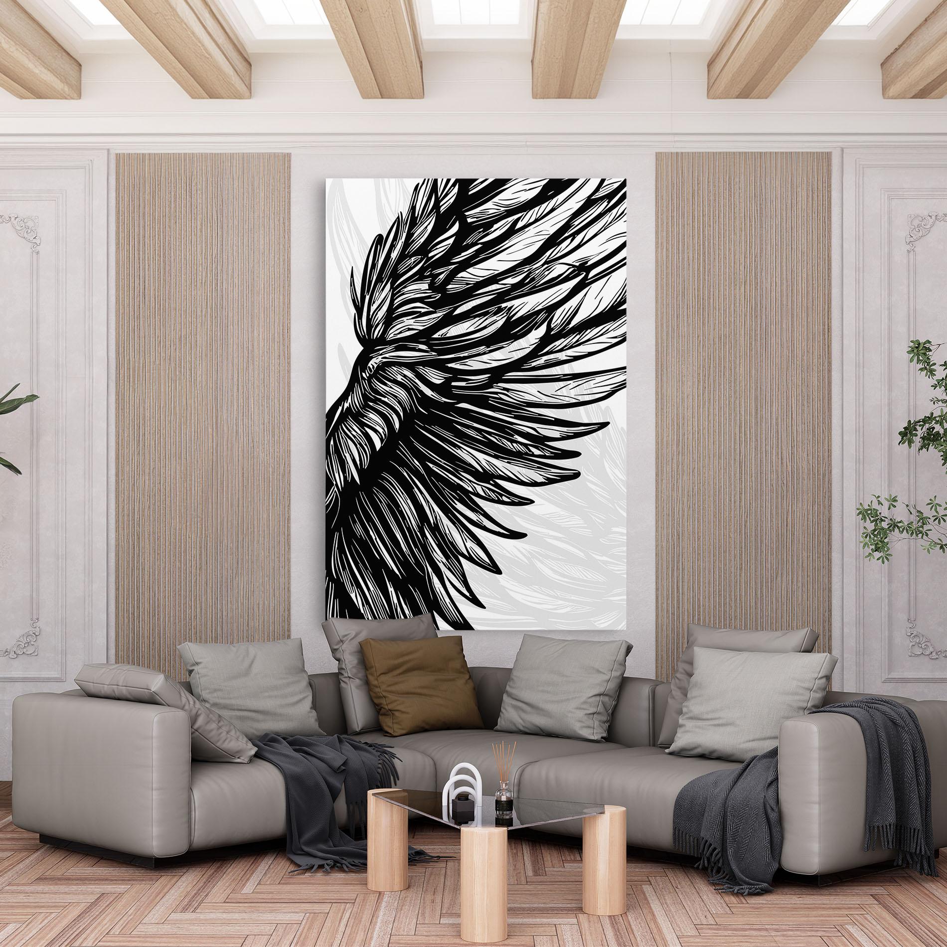 Vászonkép Wing Line mockup 6