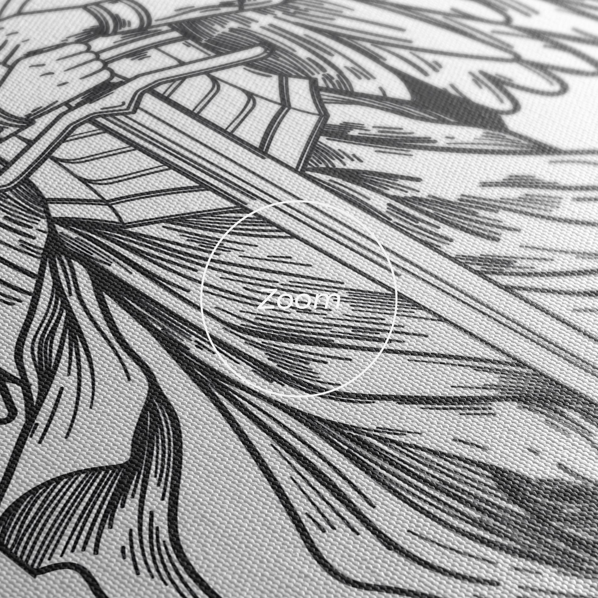 Vászonkép Grey Line Angel mockup 3