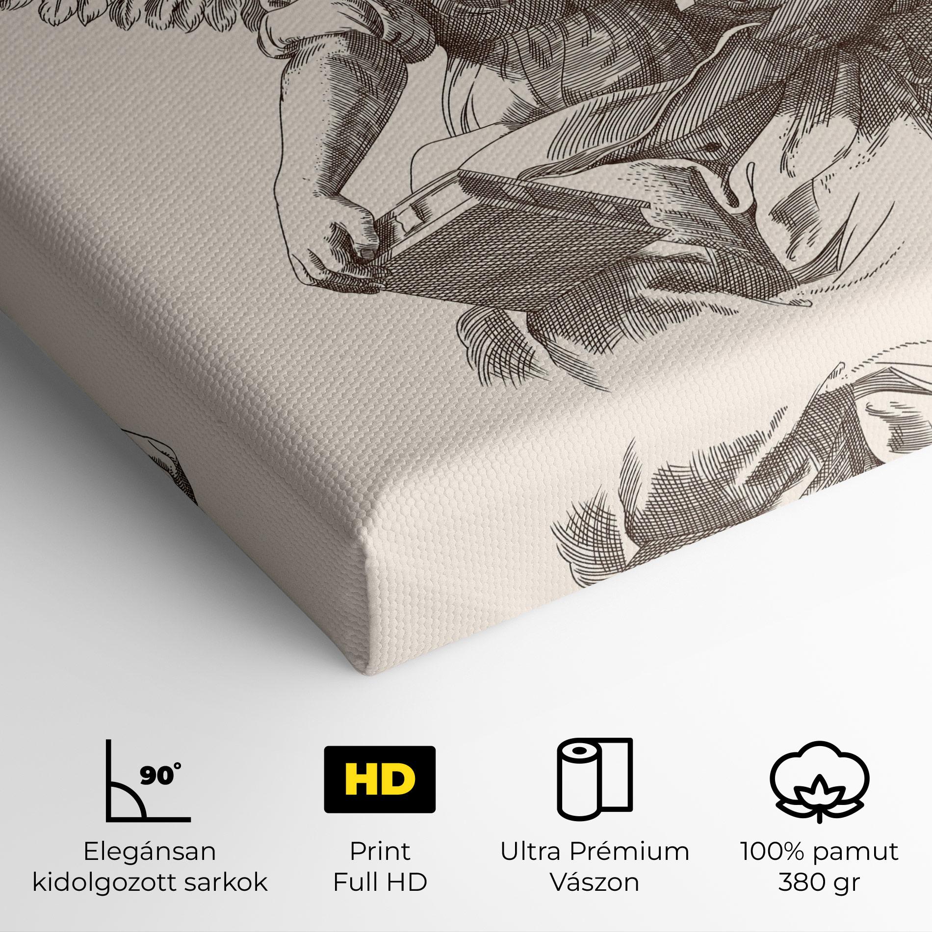 Vászonkép Brown Line Angel mockup 4