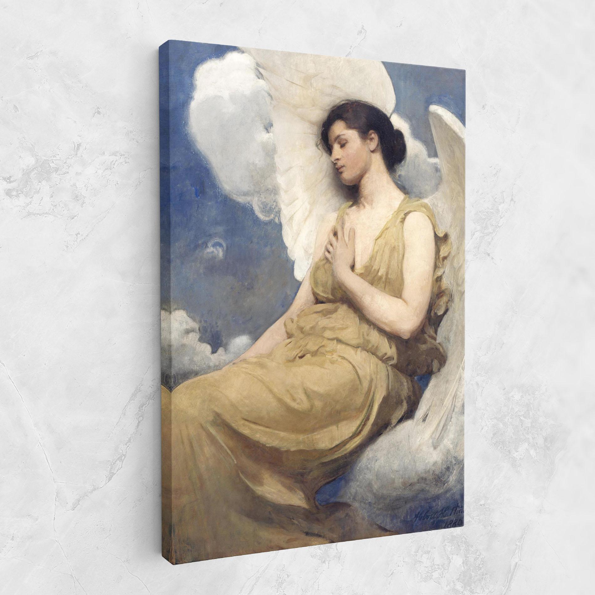 Vászonkép Angel Woman Painting mockup 1