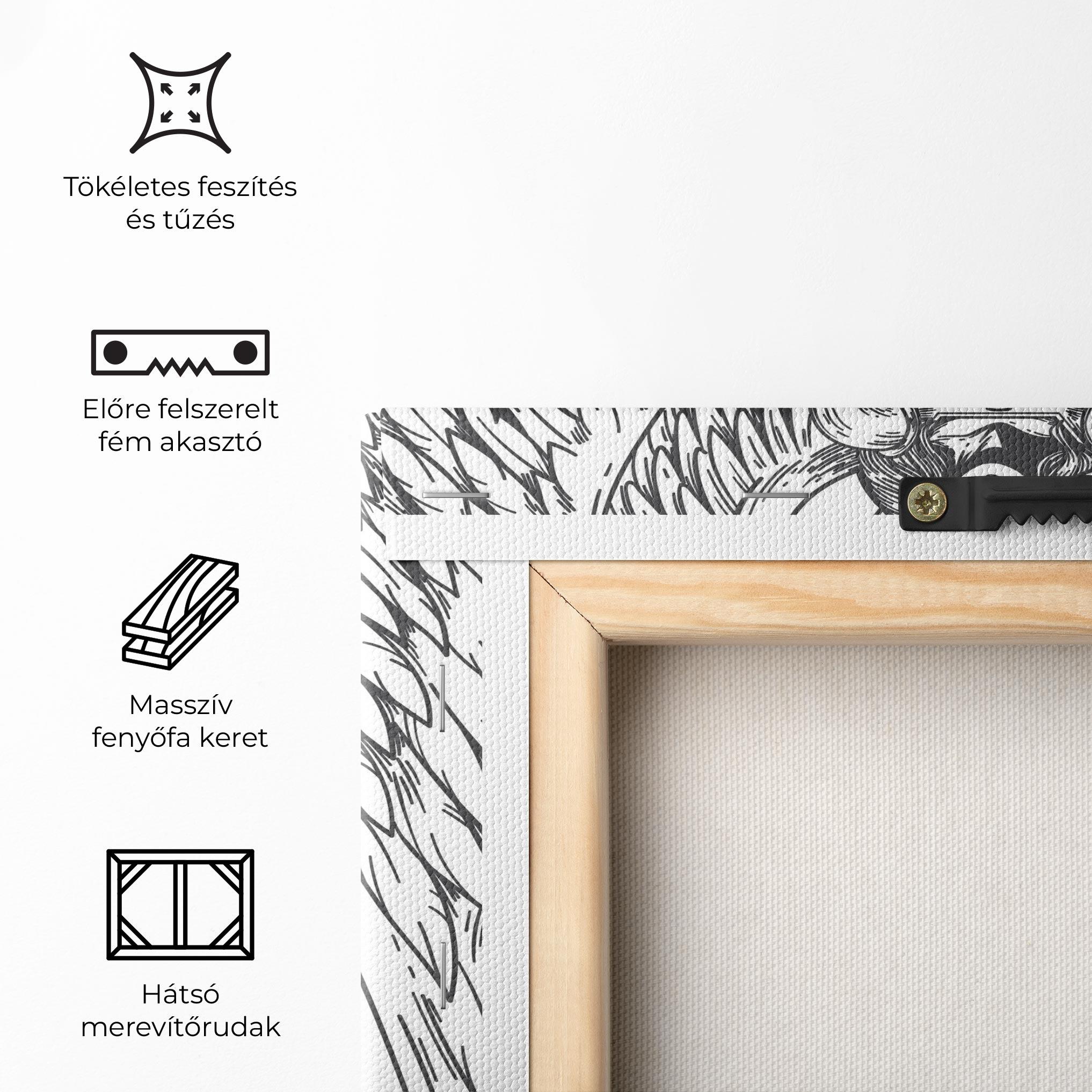 Vászonkép Grey Line Angel mockup 5