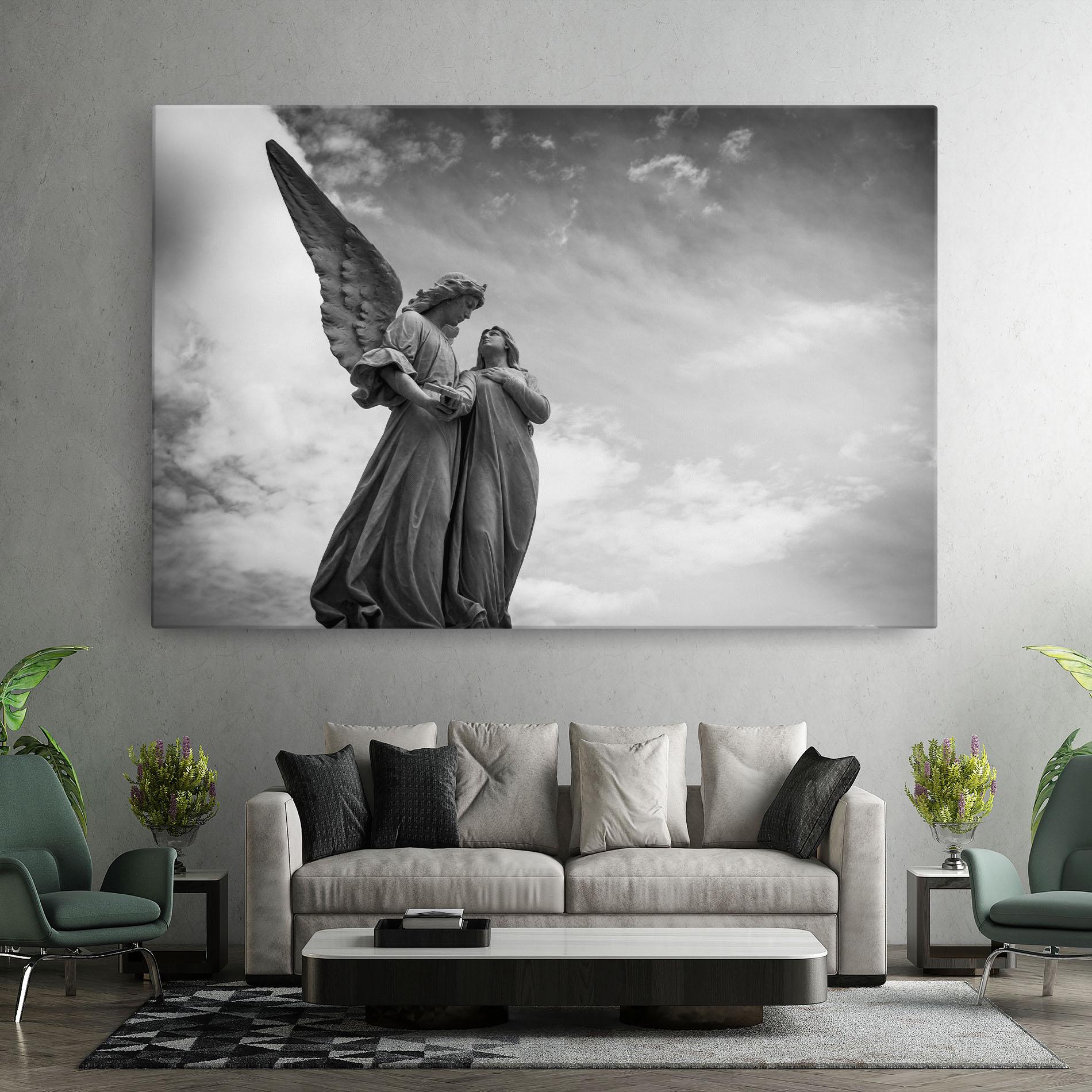Vászonkép Grey Stone Angels mockup 7