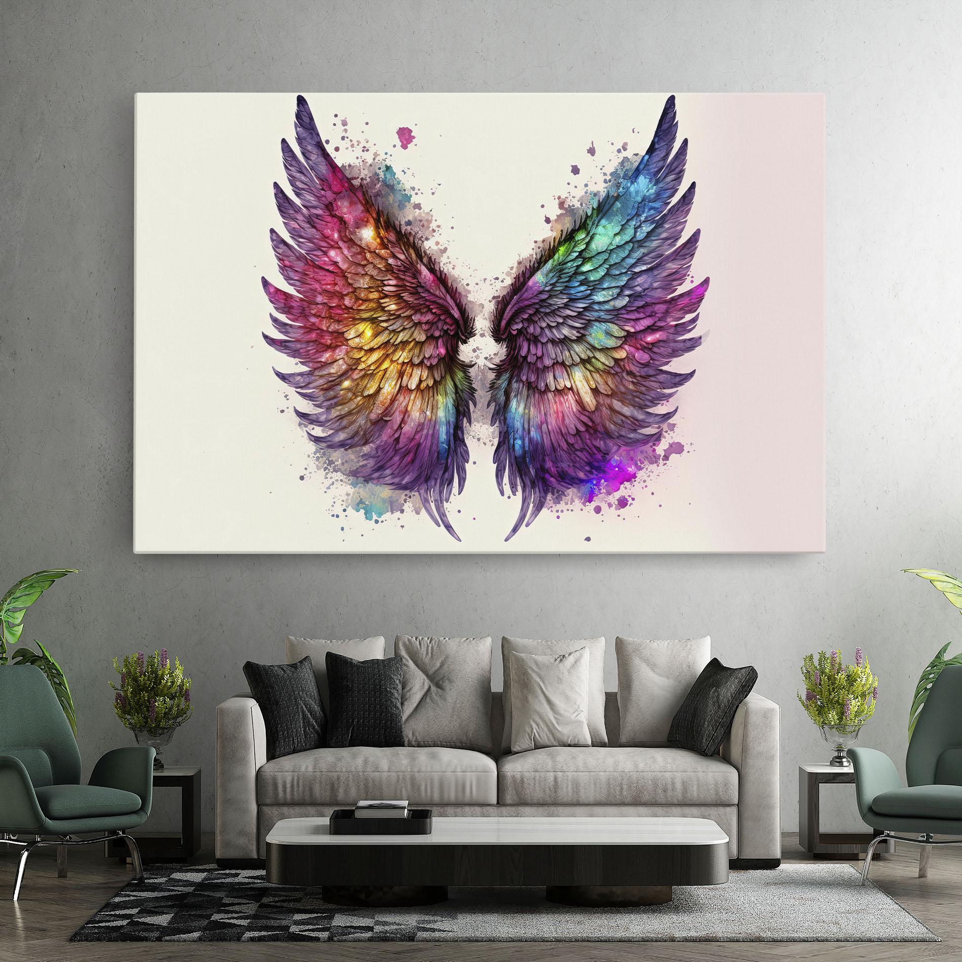 Vászonkép Magic Watercolor Wings mockup 7
