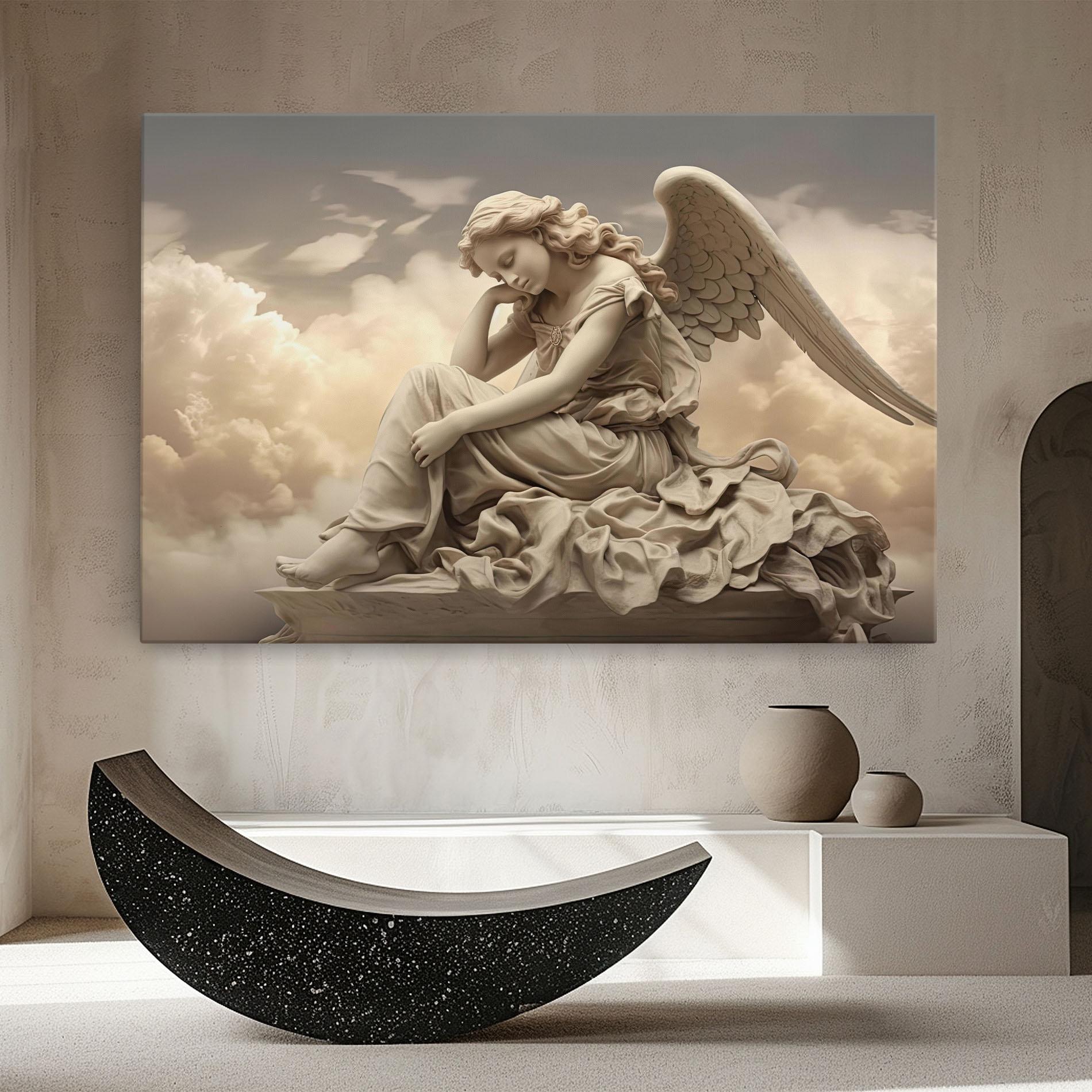 Vászonkép Angel Guardian Cloud mockup 8