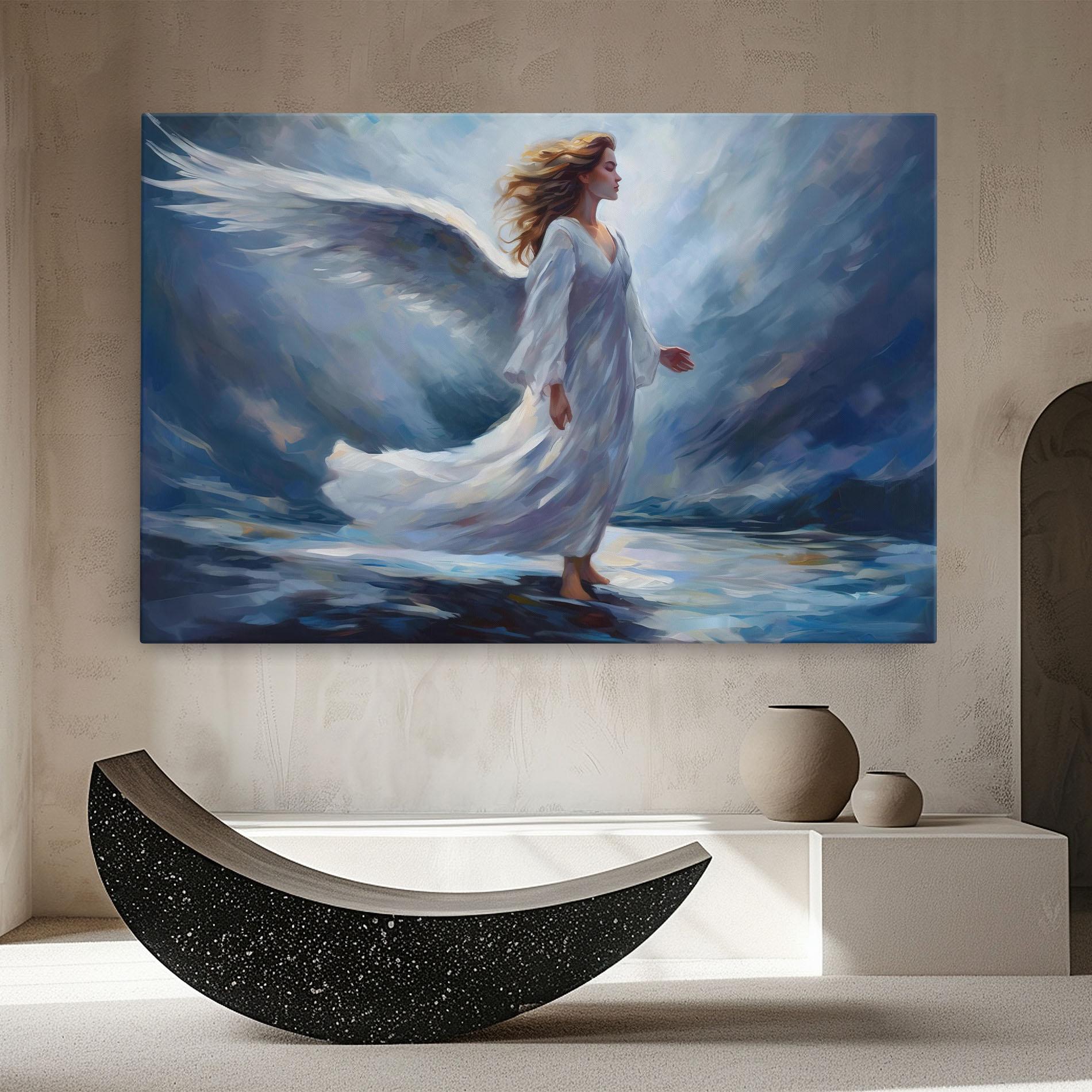 Vászonkép Wind Angel Woman mockup 8