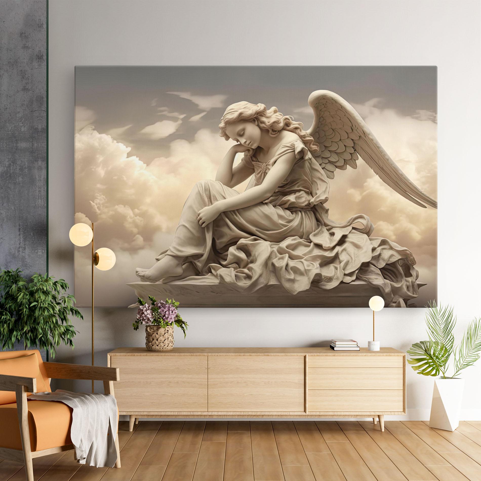 Vászonkép Angel Guardian Cloud mockup 9