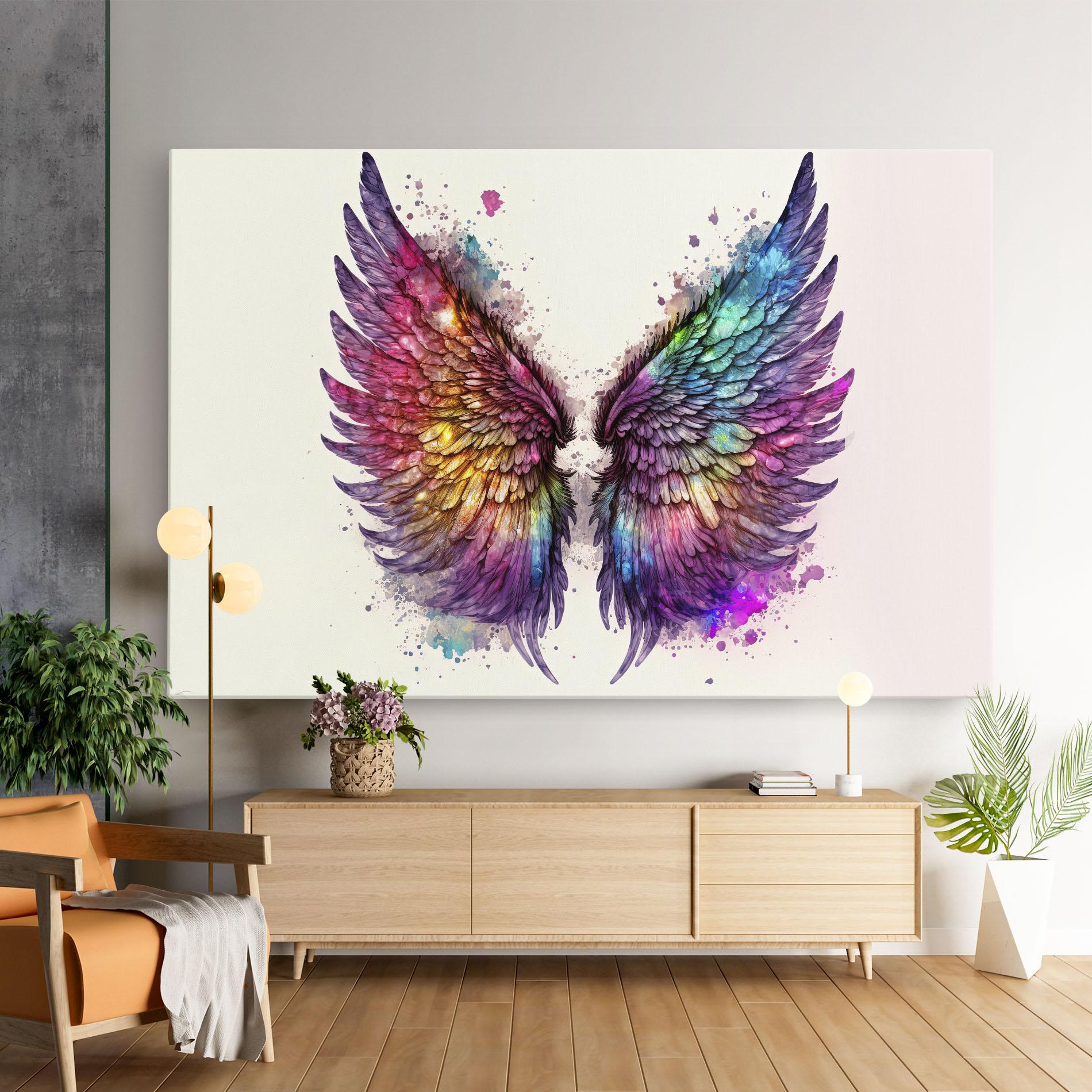 Vászonkép Magic Watercolor Wings mockup 9