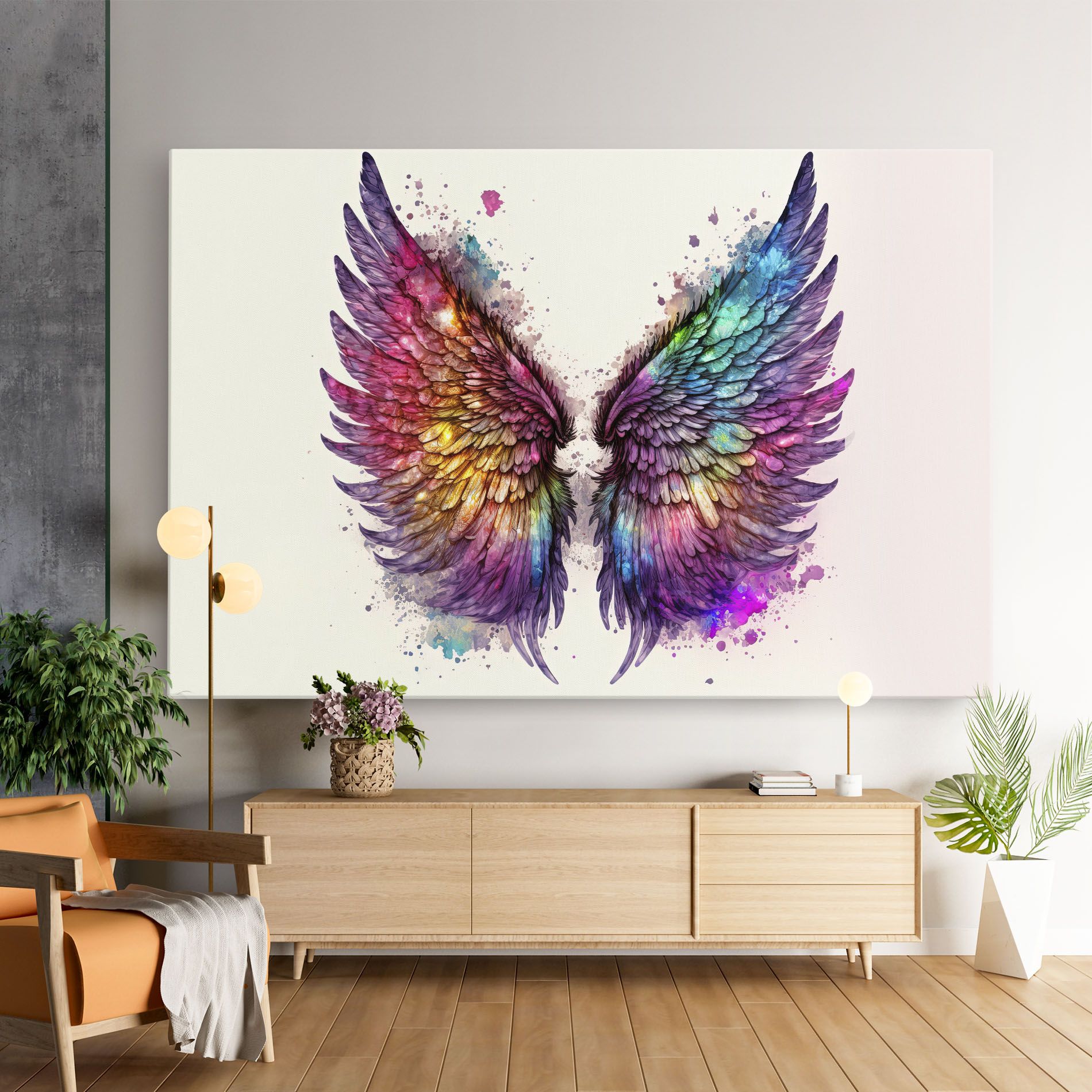 Magic Watercolor Wings mockup 9