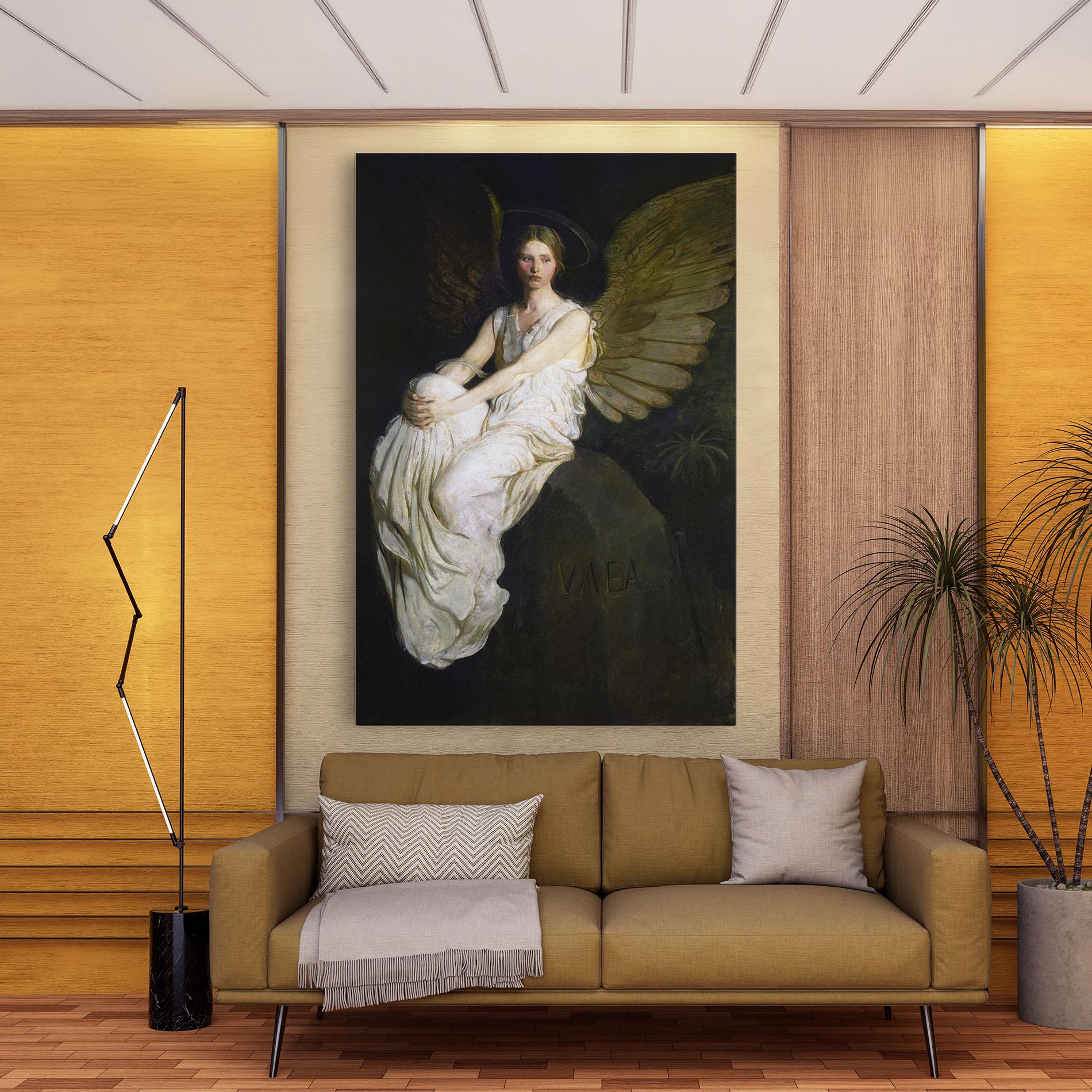 Vászonkép Angel Thinking mockup 9