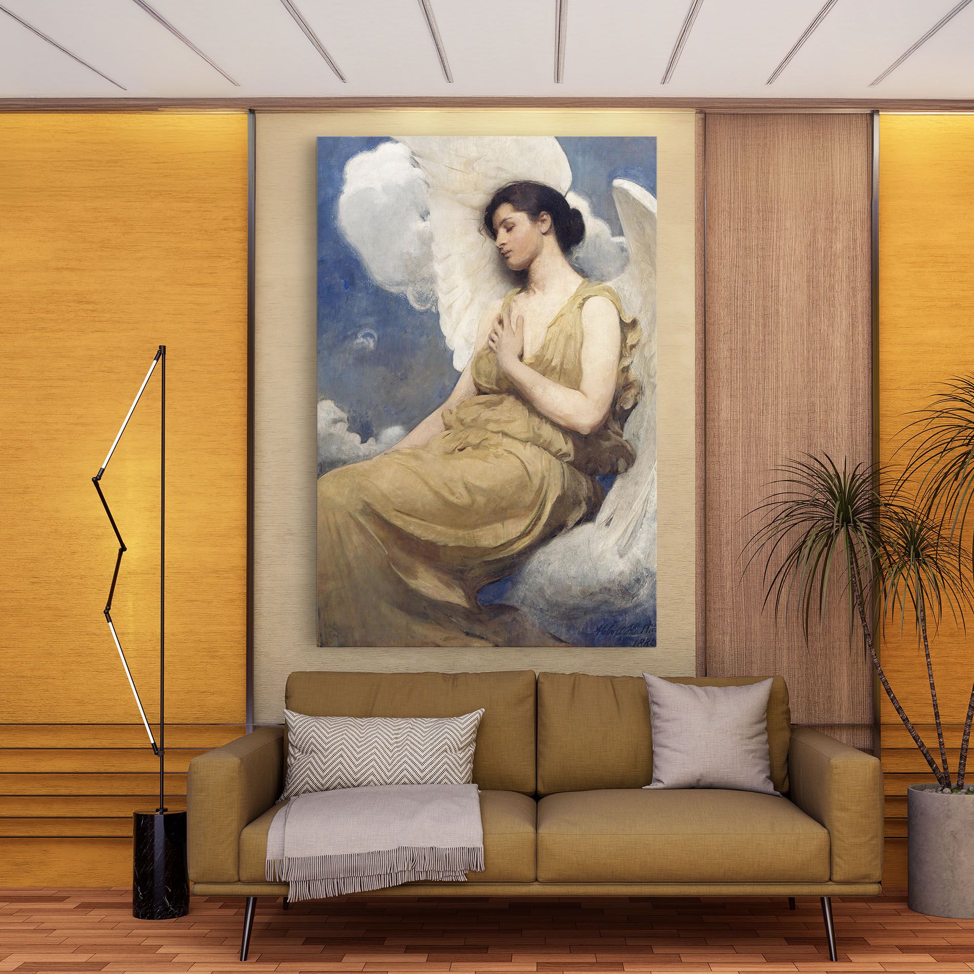 Angel Woman Painting mockup 9