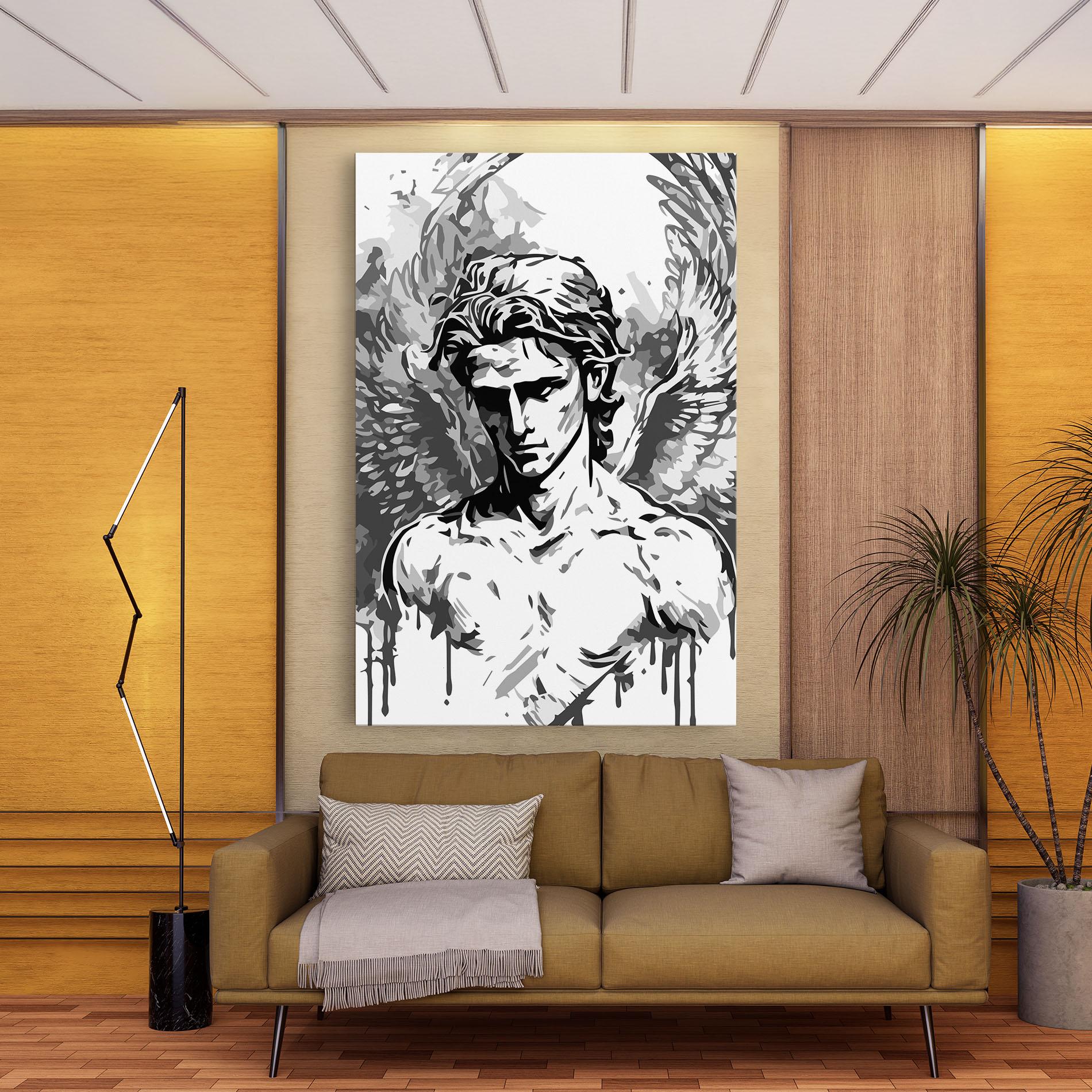 Vászonkép Beautiful Angel mockup 9