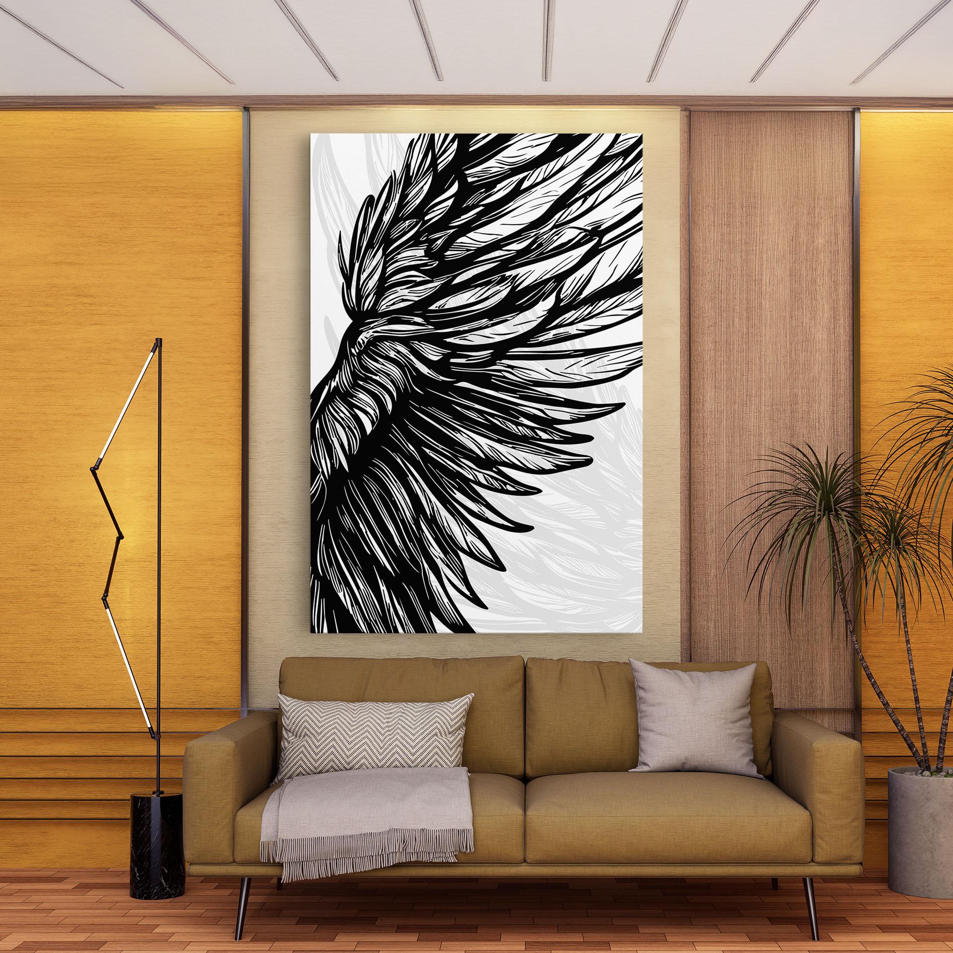 Vászonkép Wing Line mockup 9