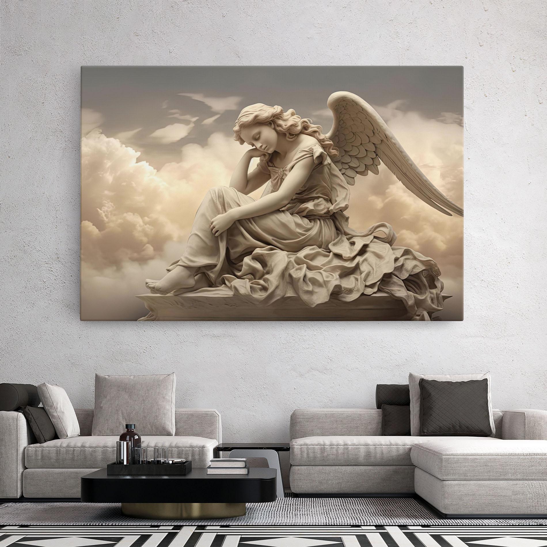 Vászonkép Angel Guardian Cloud mockup 2