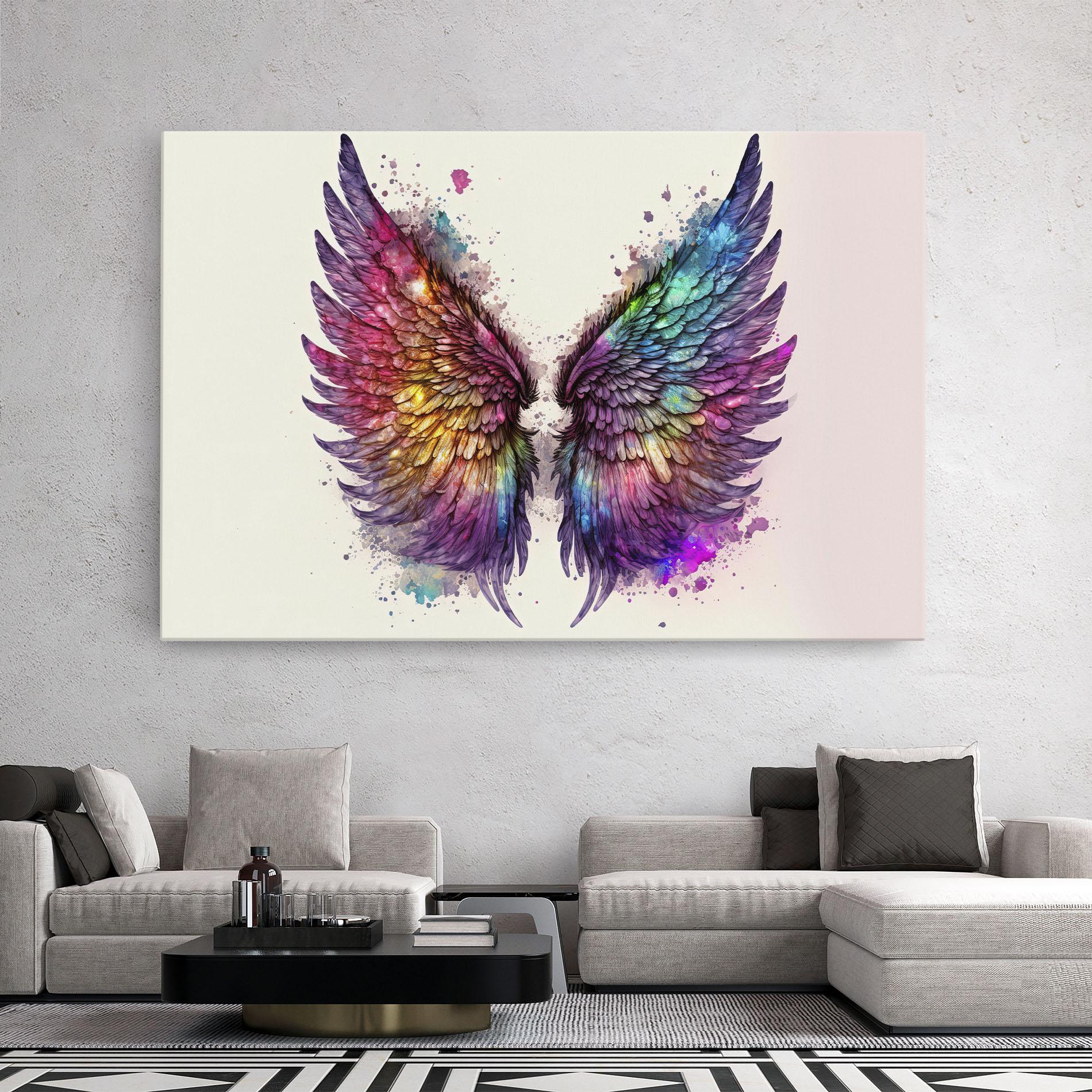 Vászonkép Magic Watercolor Wings mockup 2