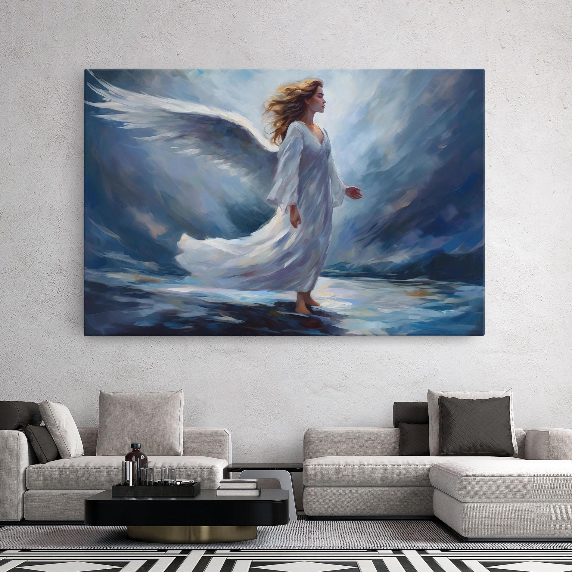 Vászonkép Wind Angel Woman mockup 2