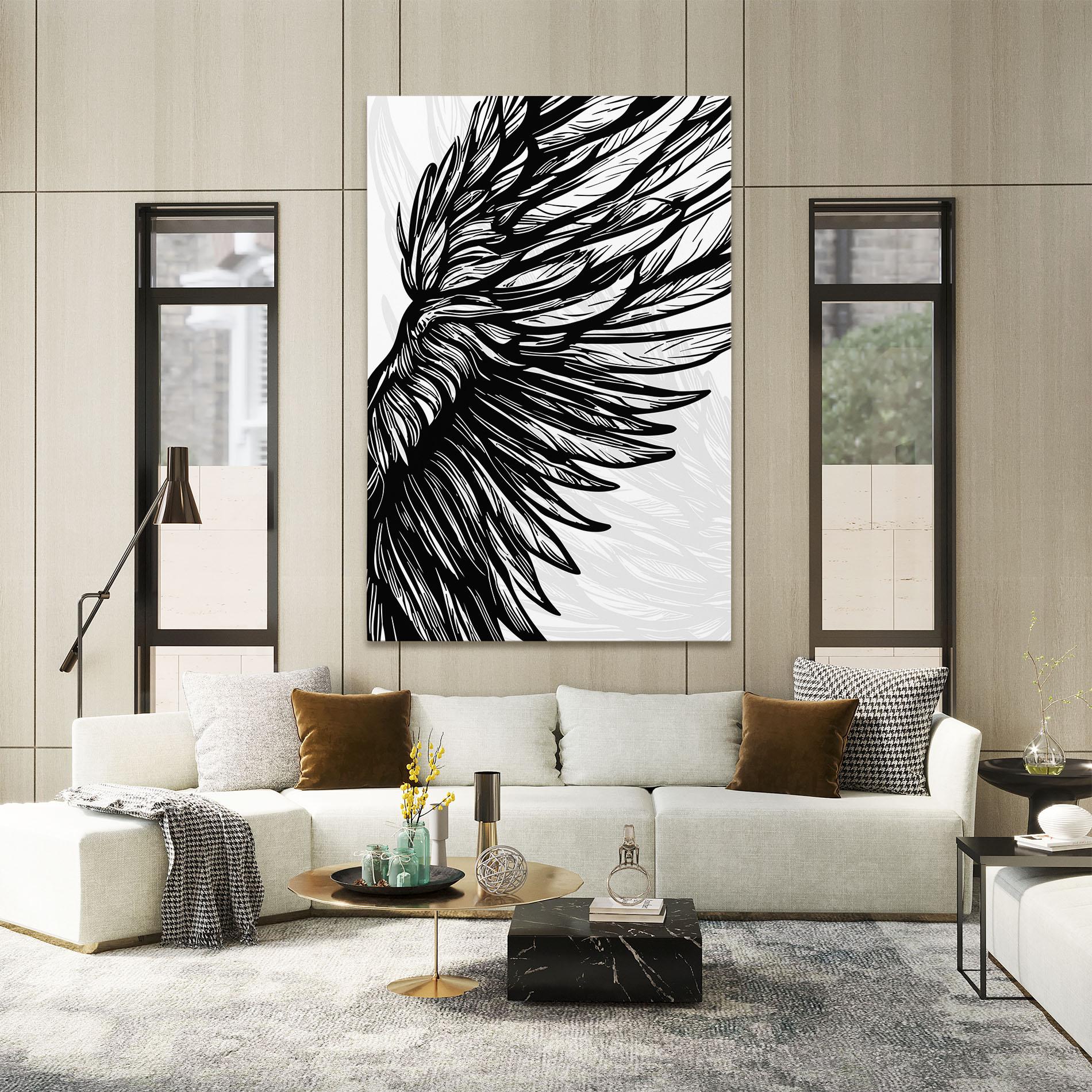 Vászonkép Wing Line mockup 2