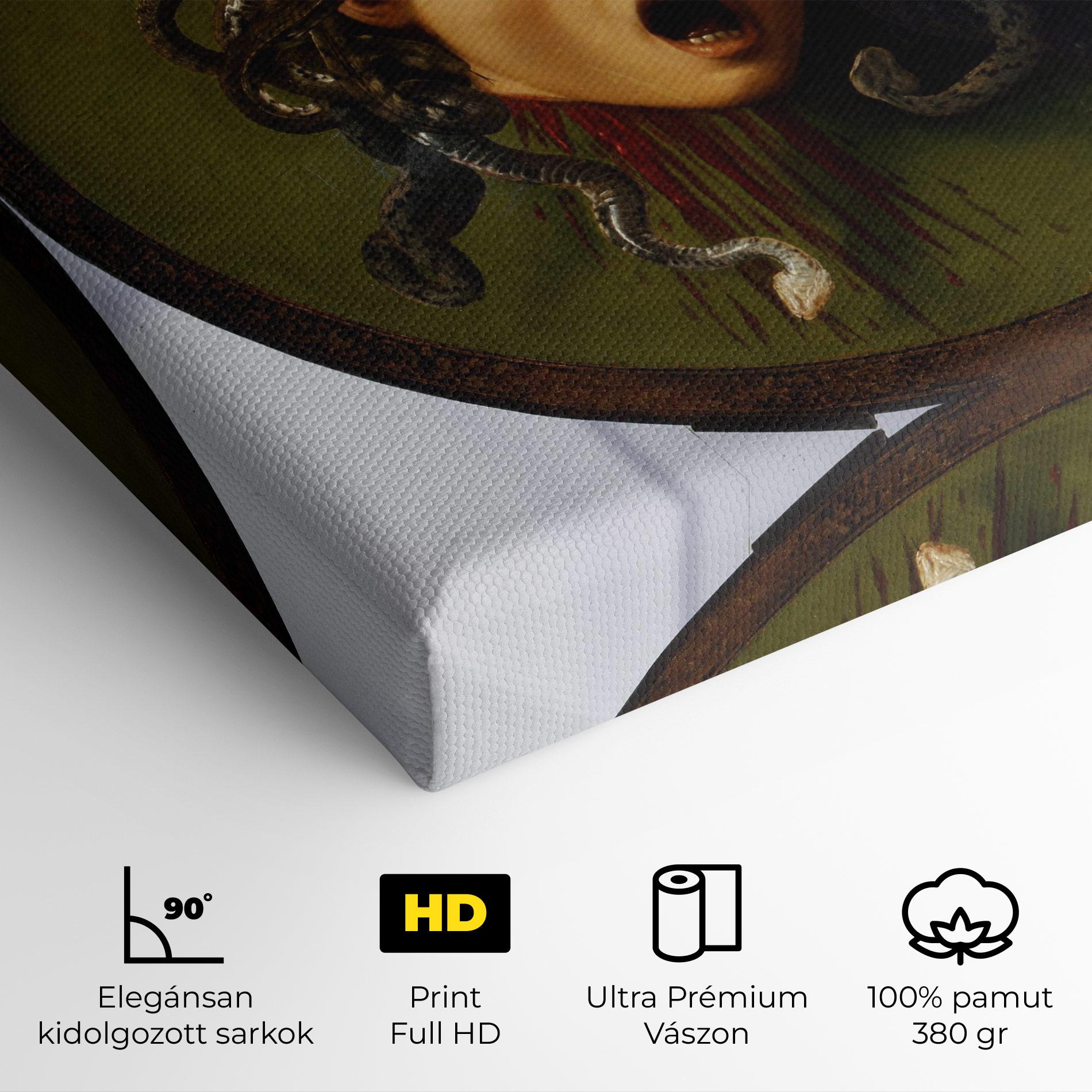 Vászonkép Caravaggio Medusa mockup 4