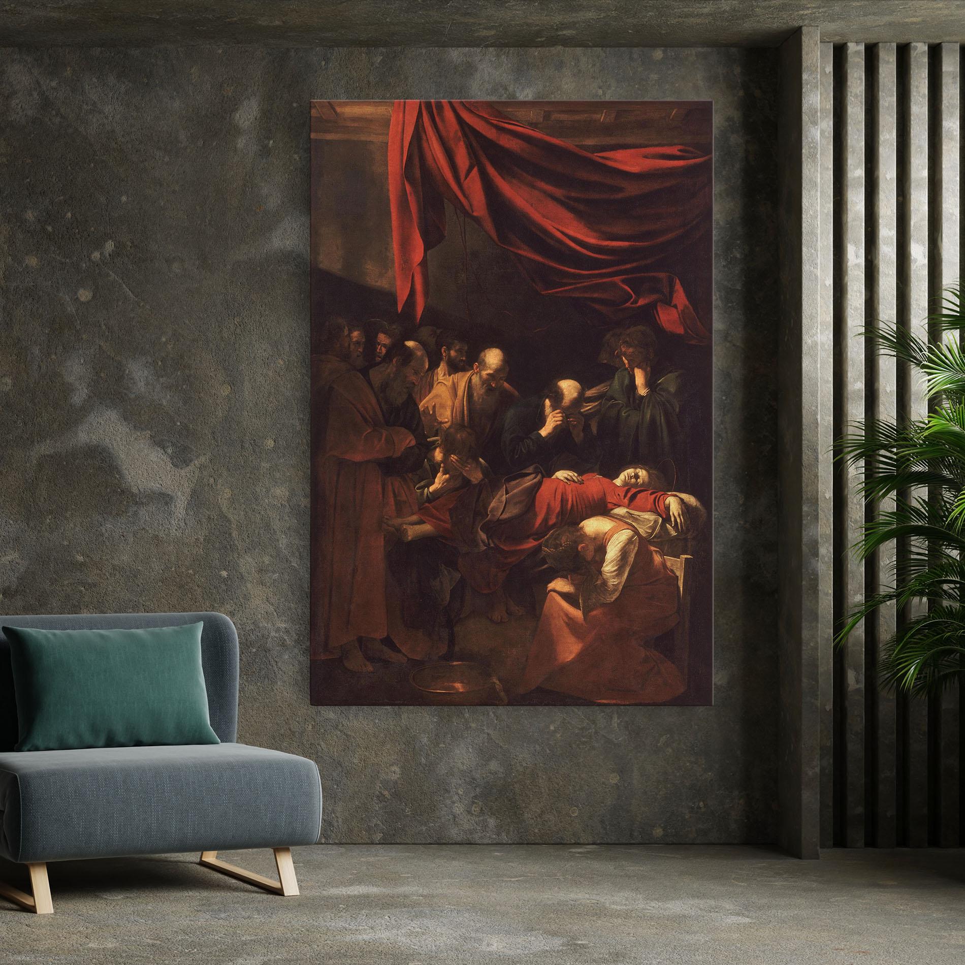 Vászonkép Death Of The Virgin mockup 7