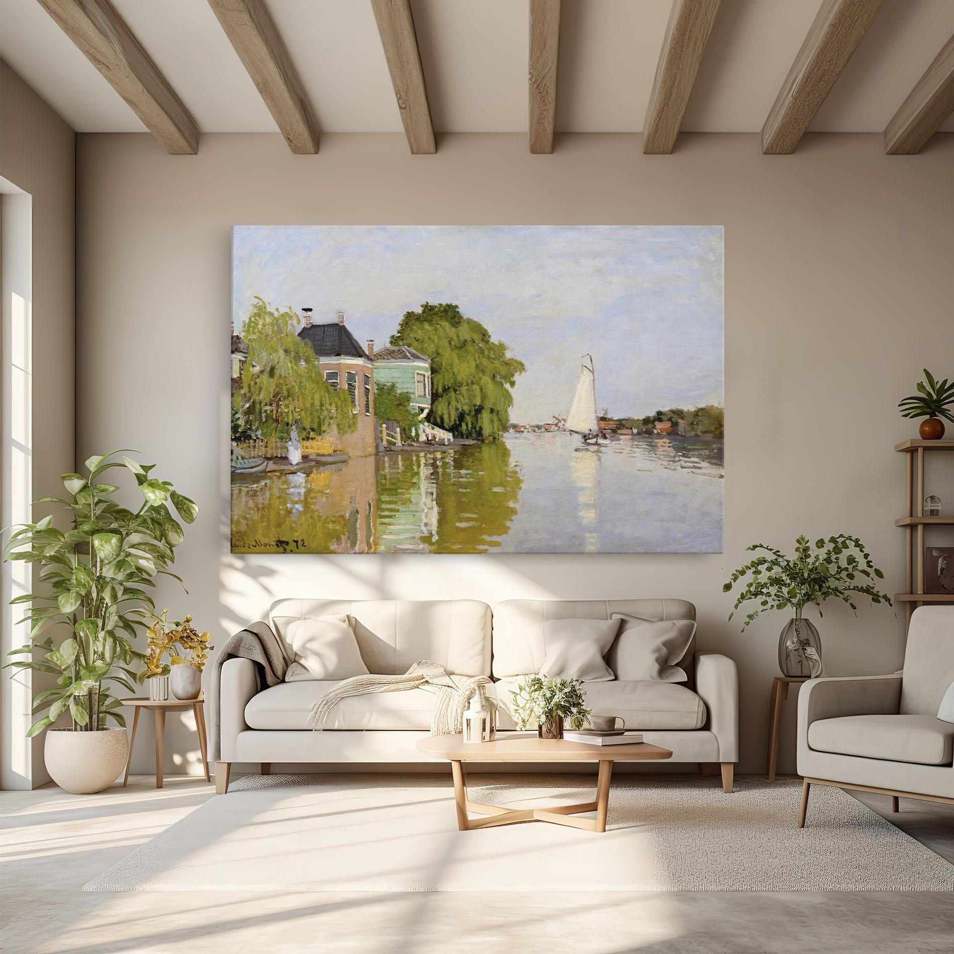 Vászonkép Houses On The Achterzaan mockup 6