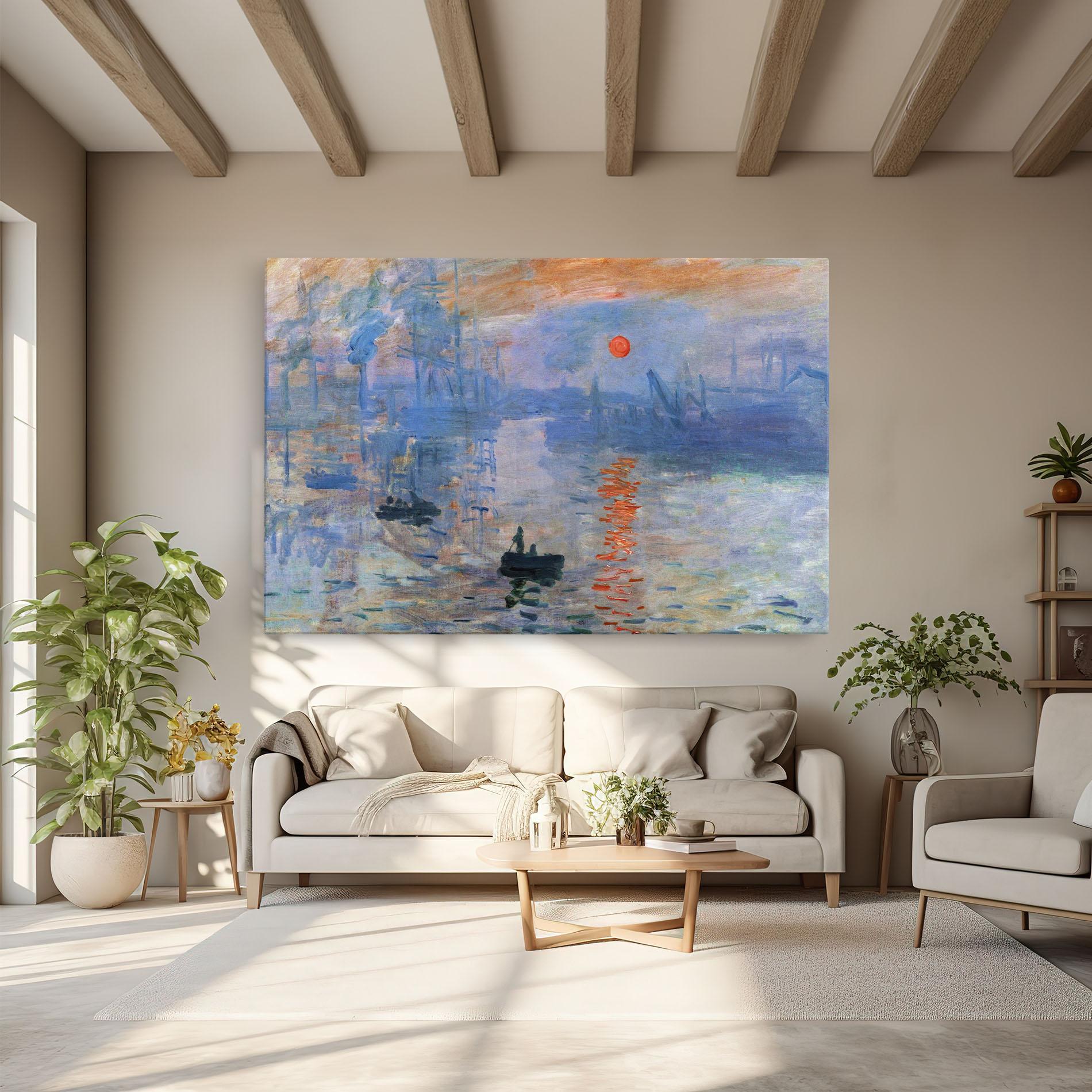 Vászonkép Monet Impressionist mockup 6