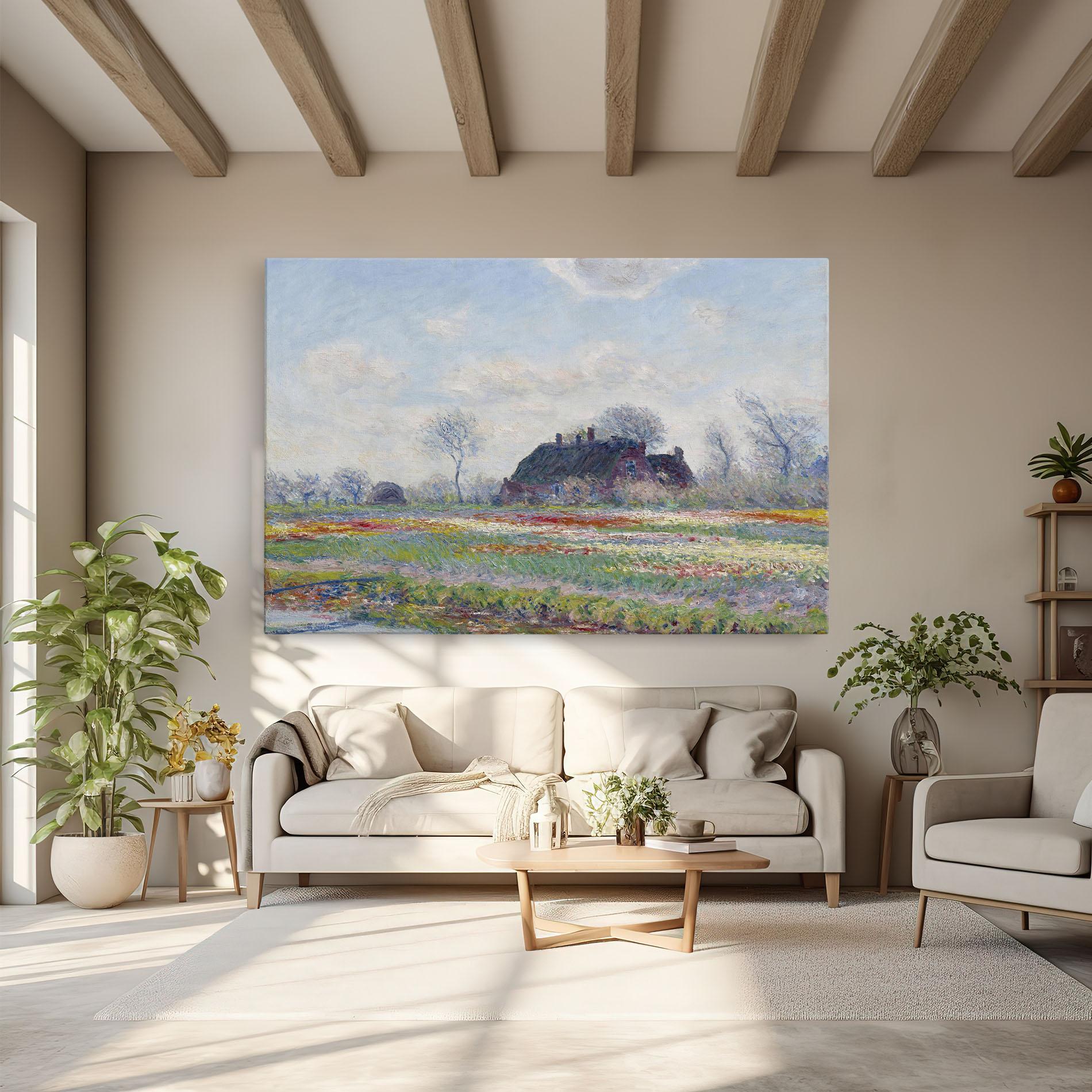 Vászonkép Tulip Fields At Sassenheim mockup 6