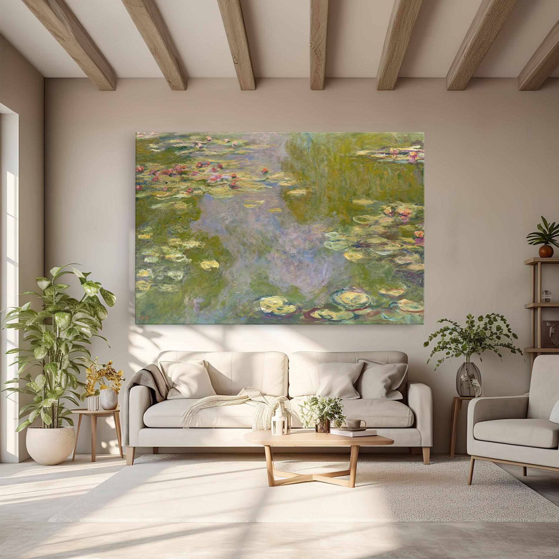 Vászonkép Water Lilies Monet mockup 6