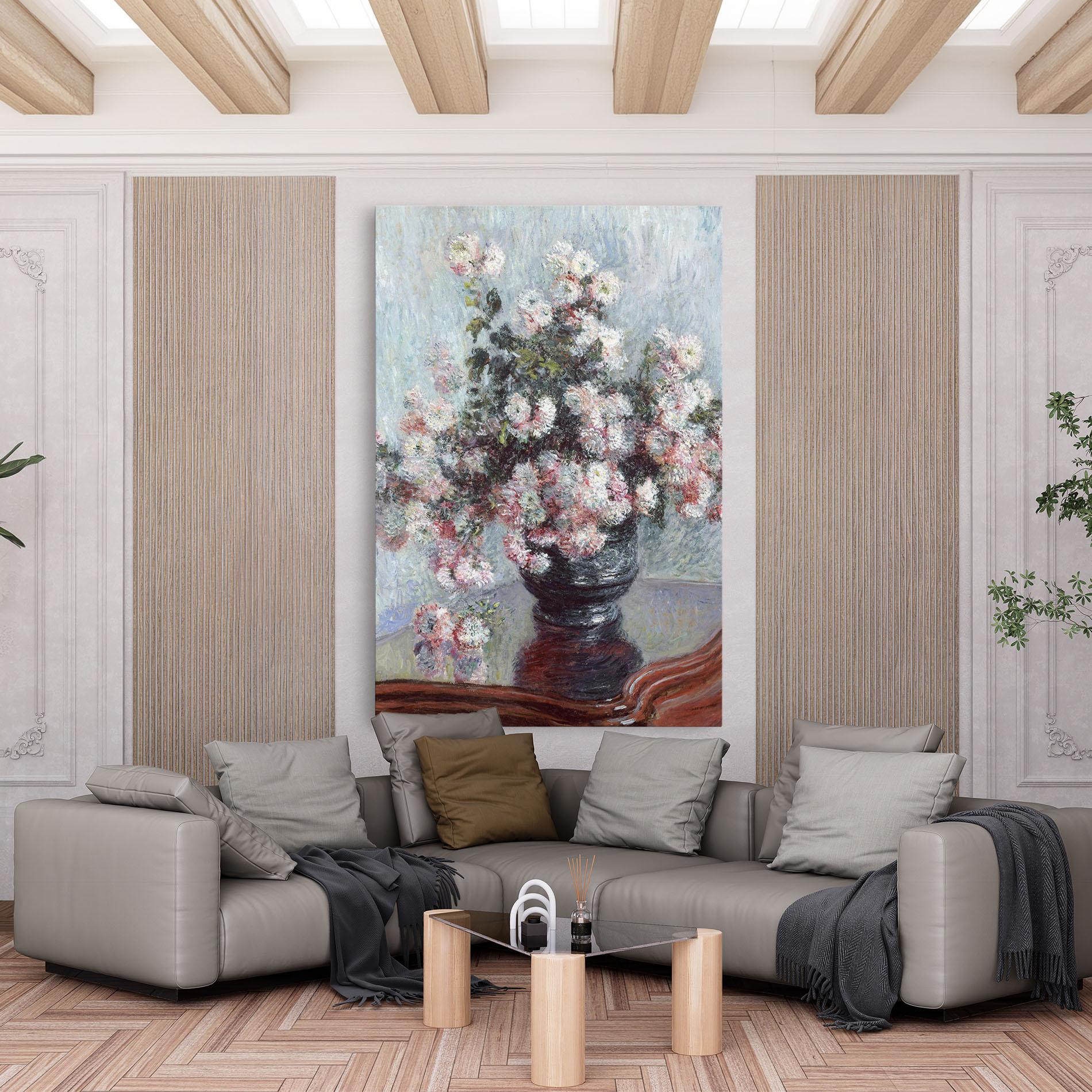 Vászonkép Chrysanthemums mockup 6