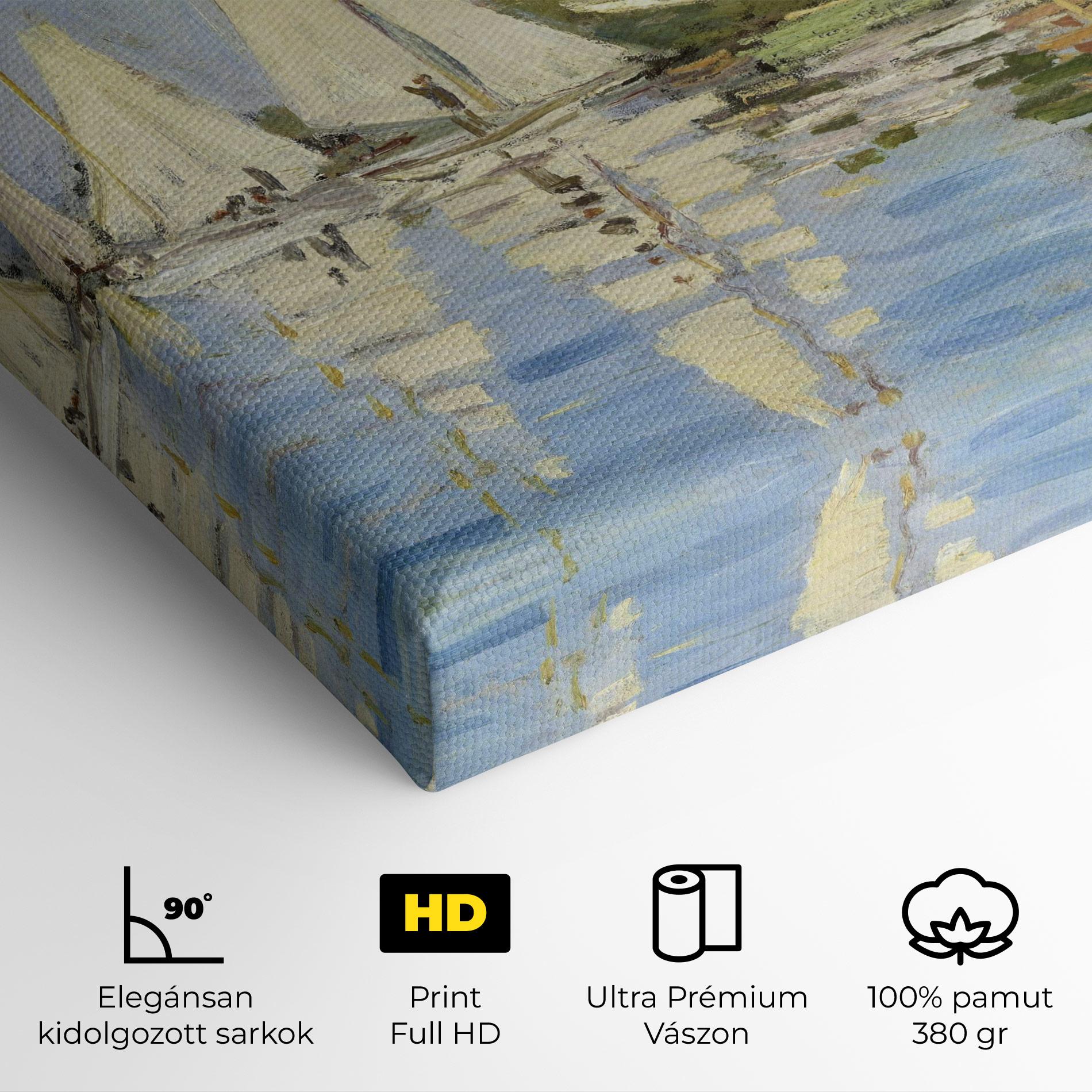 Vászonkép Regattas At Argenteuil mockup 4