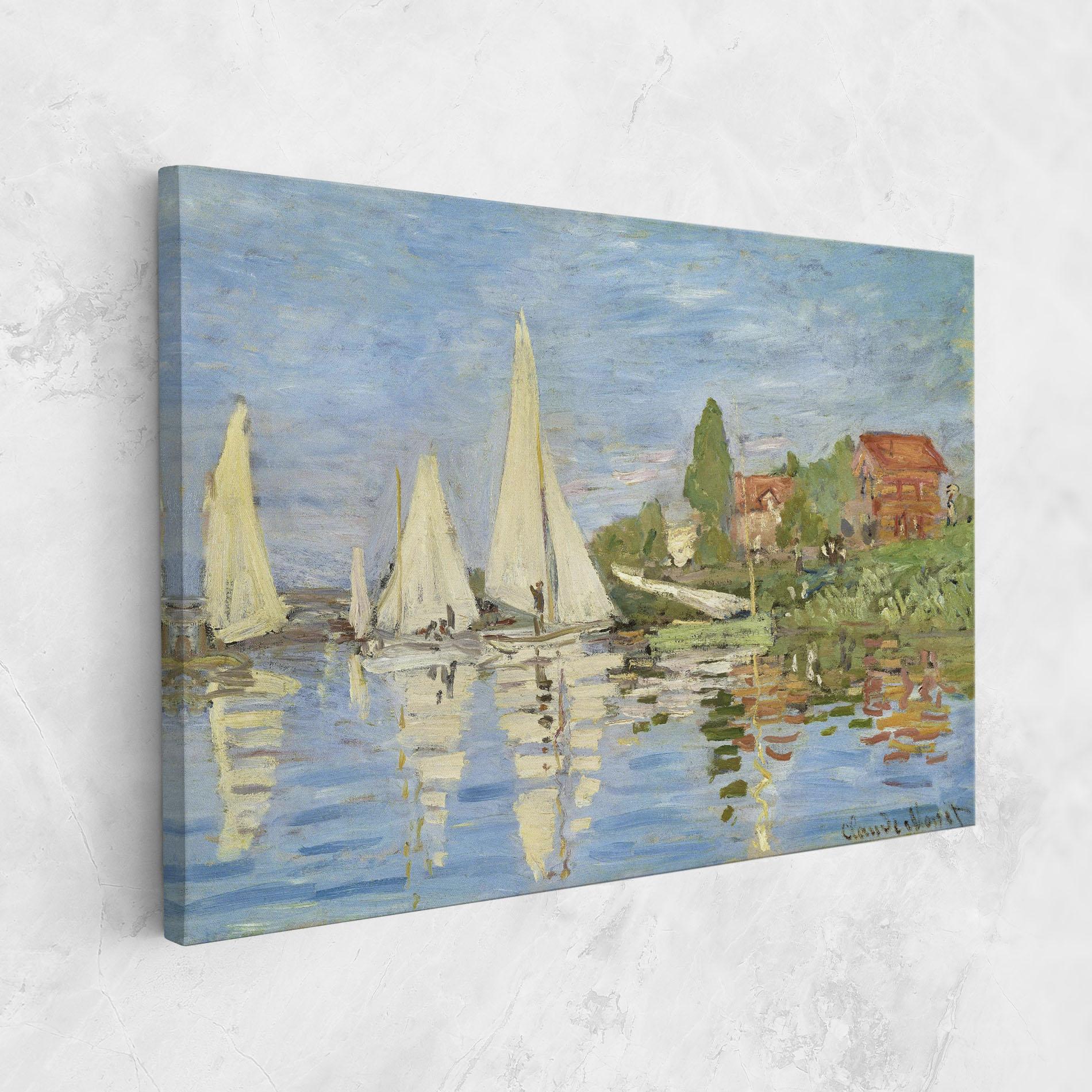 Vászonkép Regattas At Argenteuil mockup 1