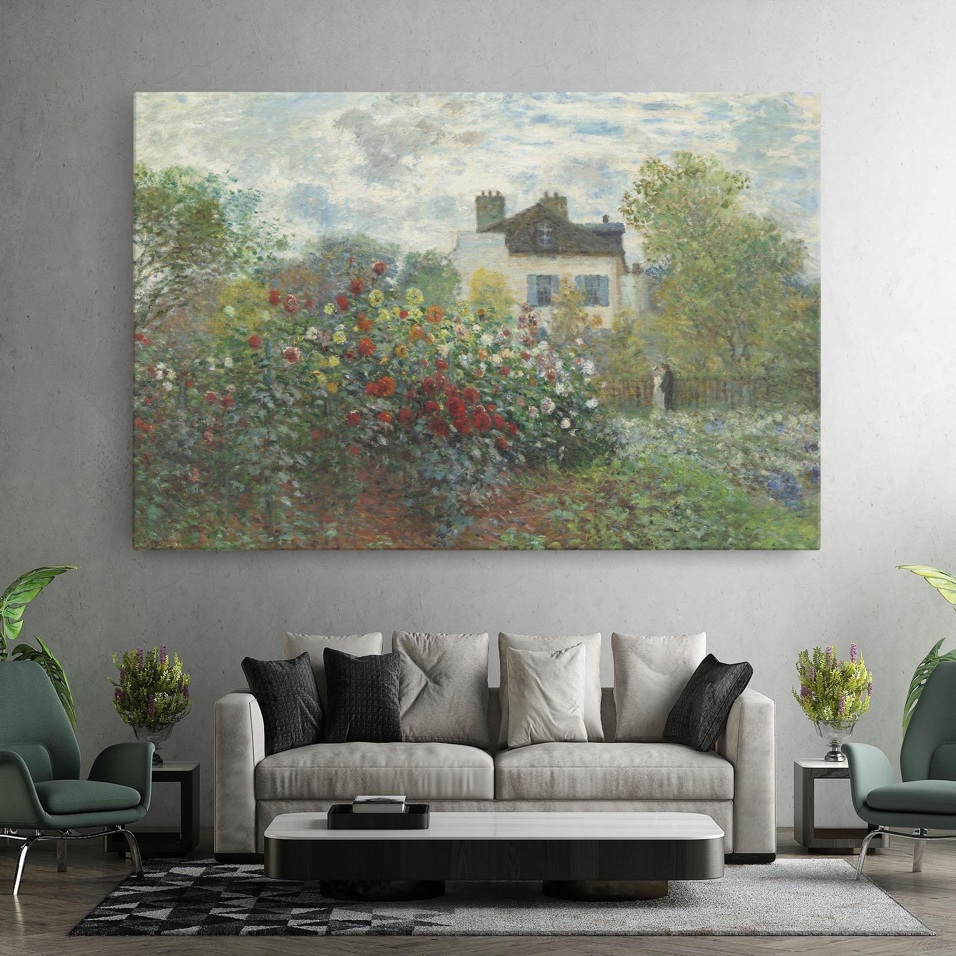 Vászonkép Garden In Argenteuilt mockup 7