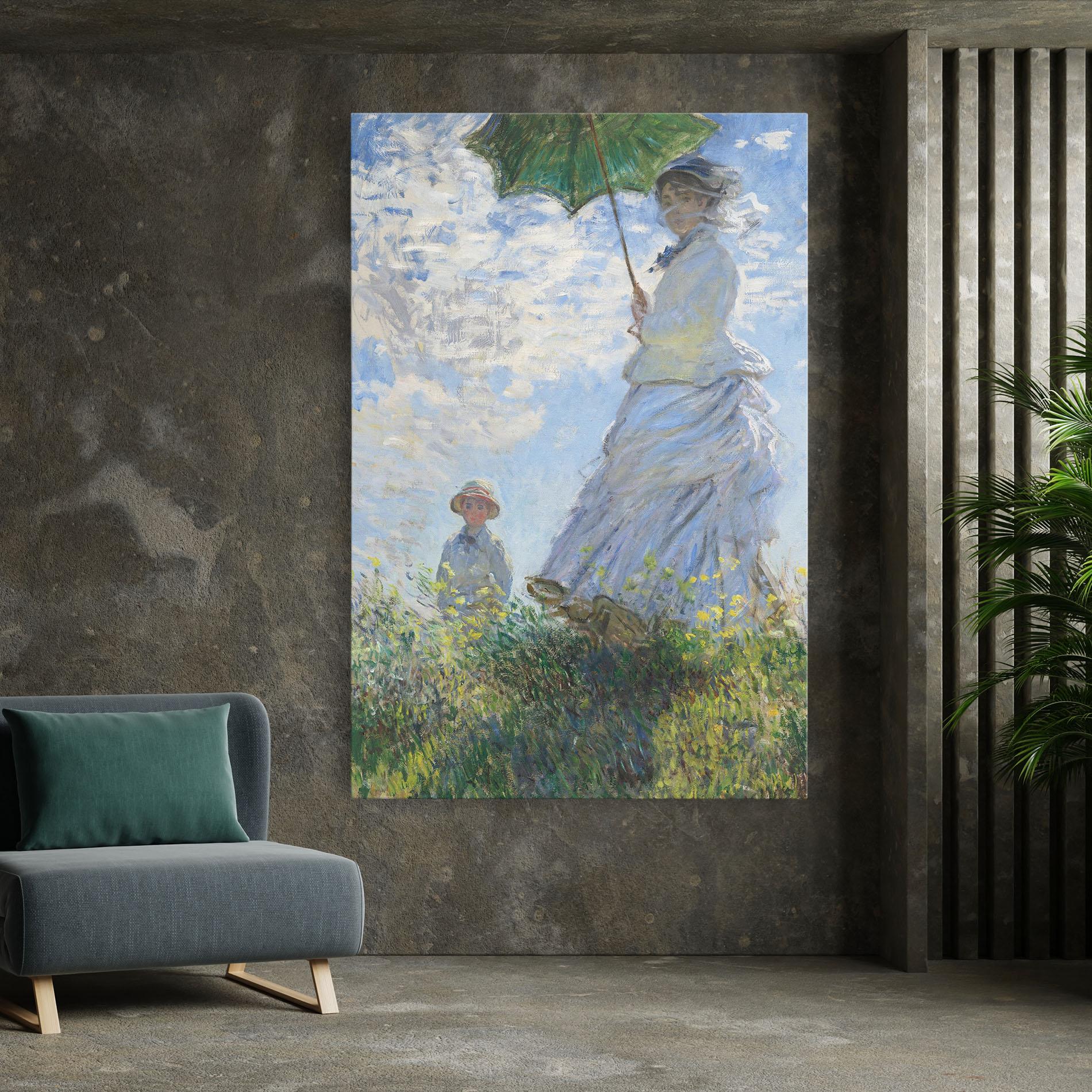Vászonkép Parasol Painting mockup 7