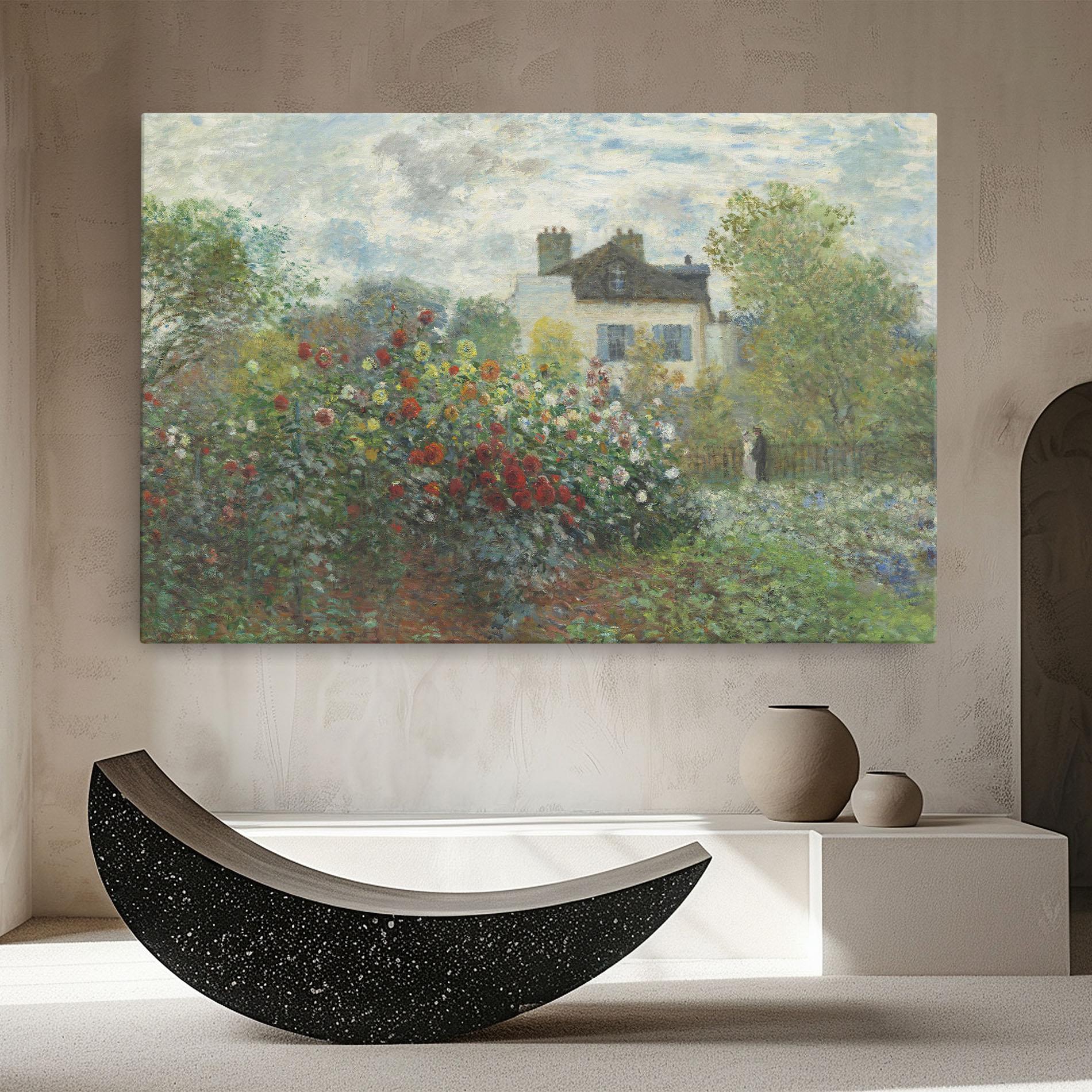 Vászonkép Garden In Argenteuilt mockup 8