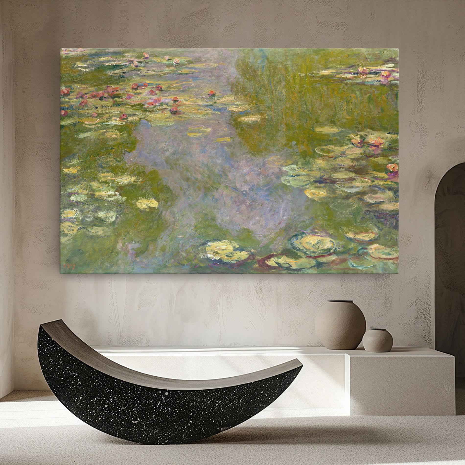 Vászonkép Water Lilies Monet mockup 8