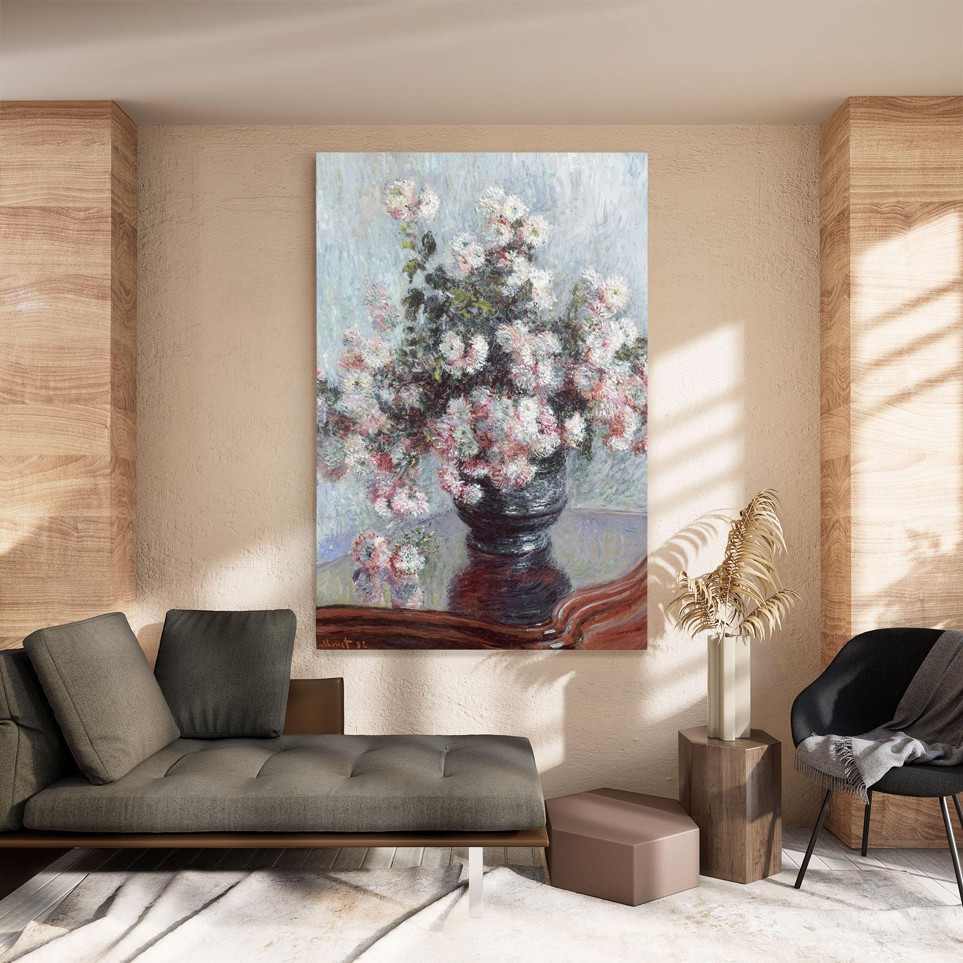 Vászonkép Chrysanthemums mockup 8