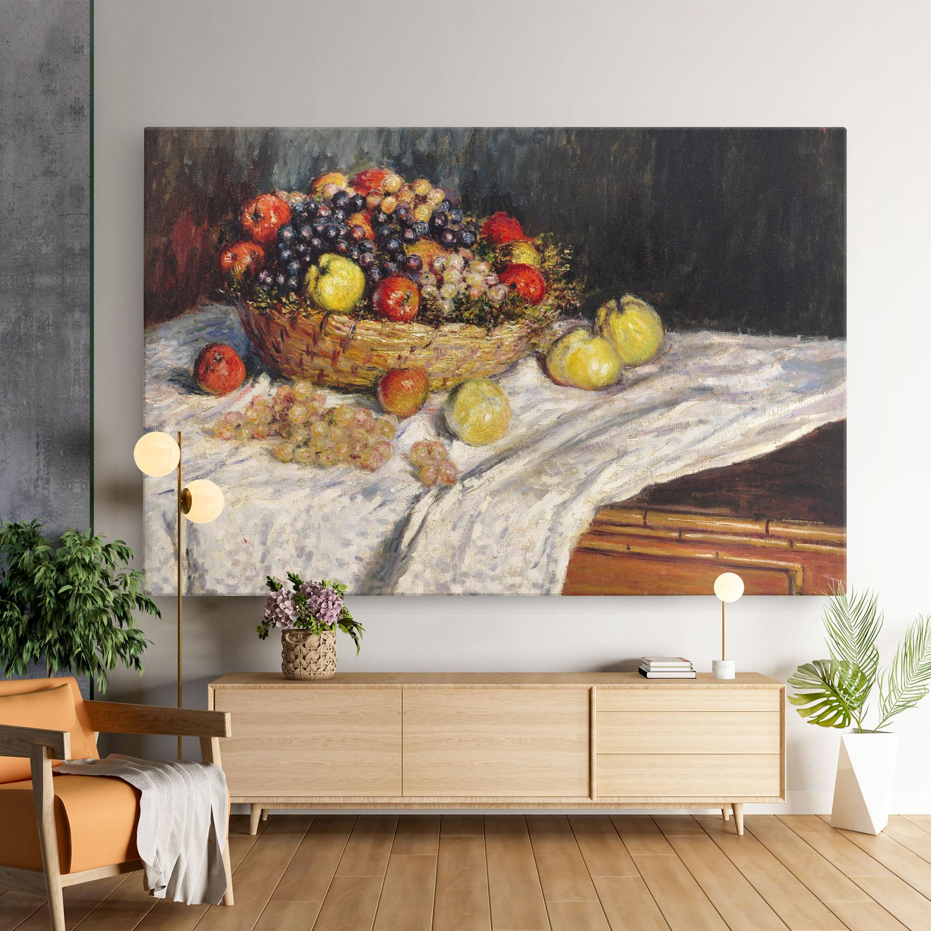 Vászonkép Apples And Grapes mockup 9