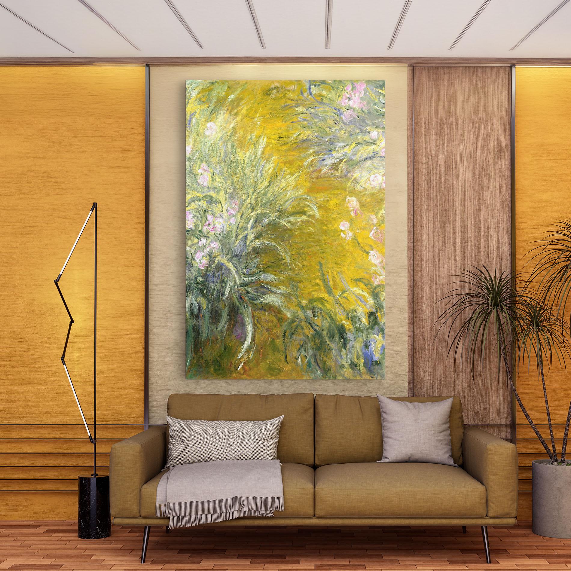 Vászonkép Path Through The Irises mockup 9