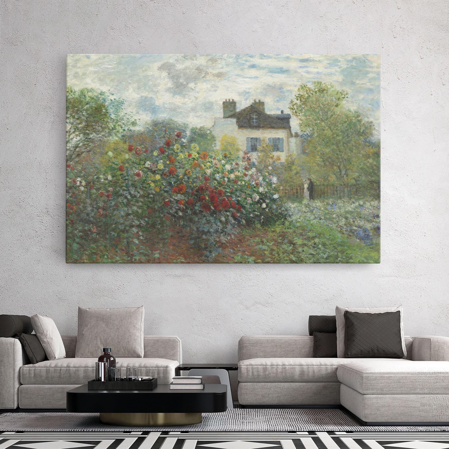 Vászonkép Garden In Argenteuilt mockup 2