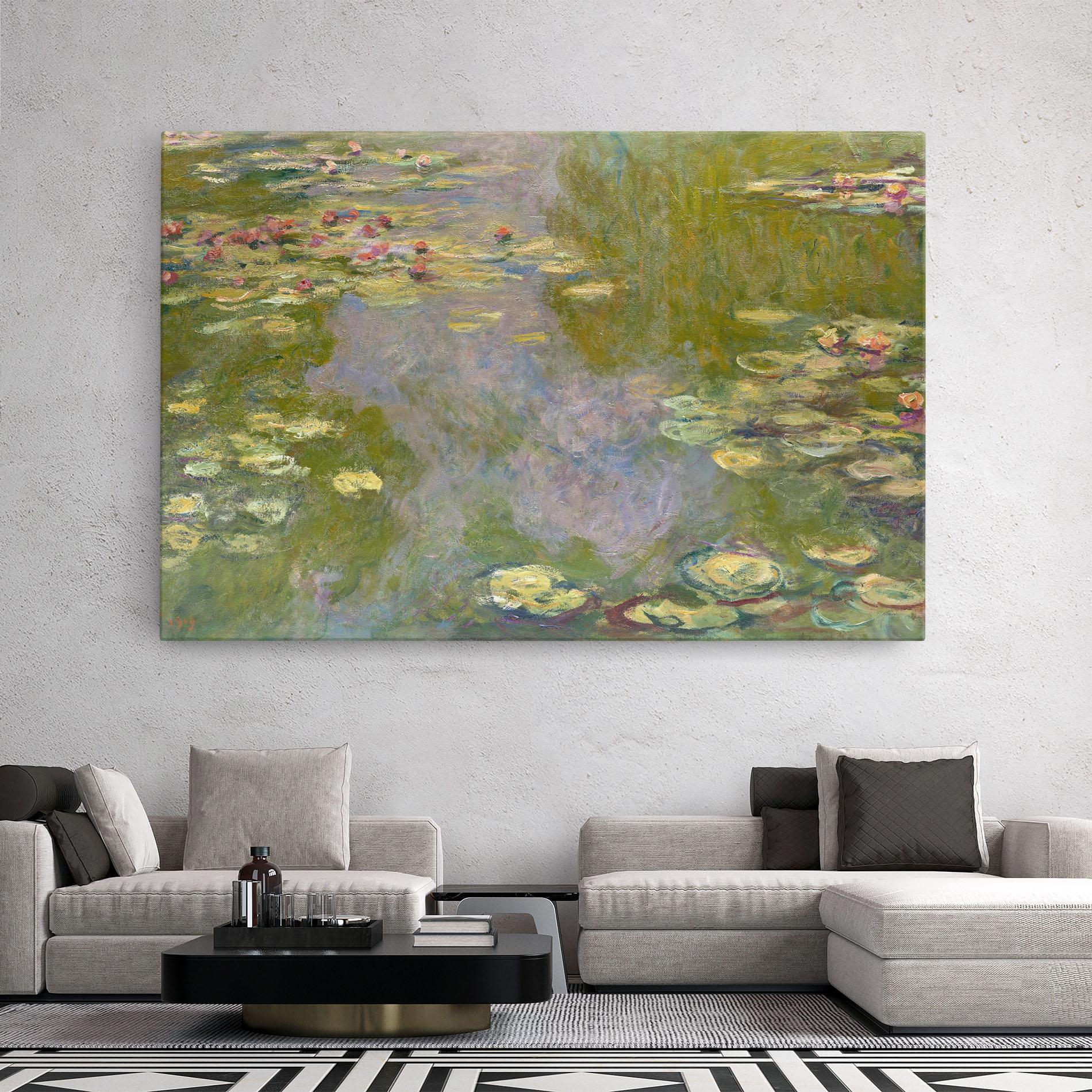 Vászonkép Water Lilies Monet mockup 2