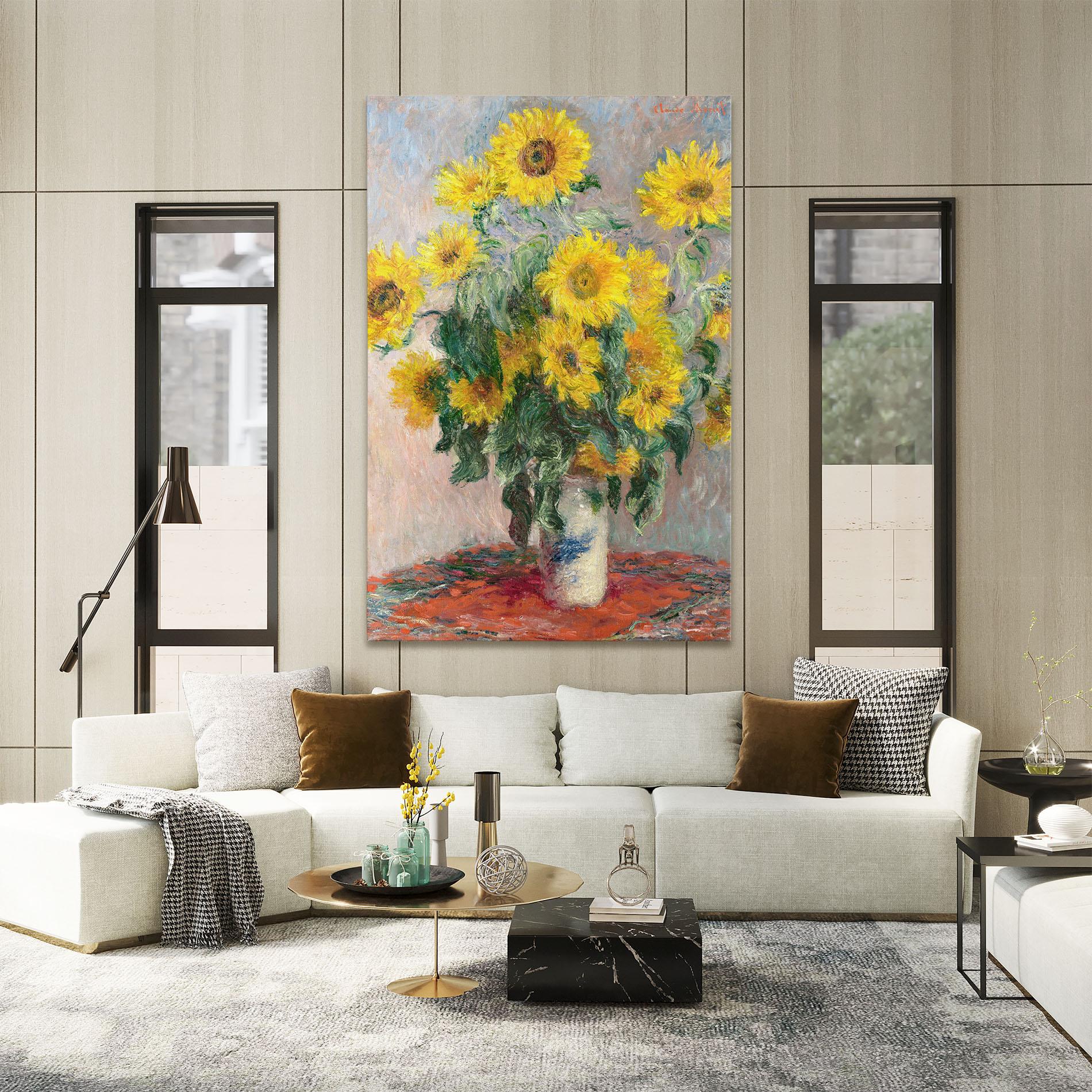 Vászonkép Bouquet Of Sunflowers 1881 mockup 2