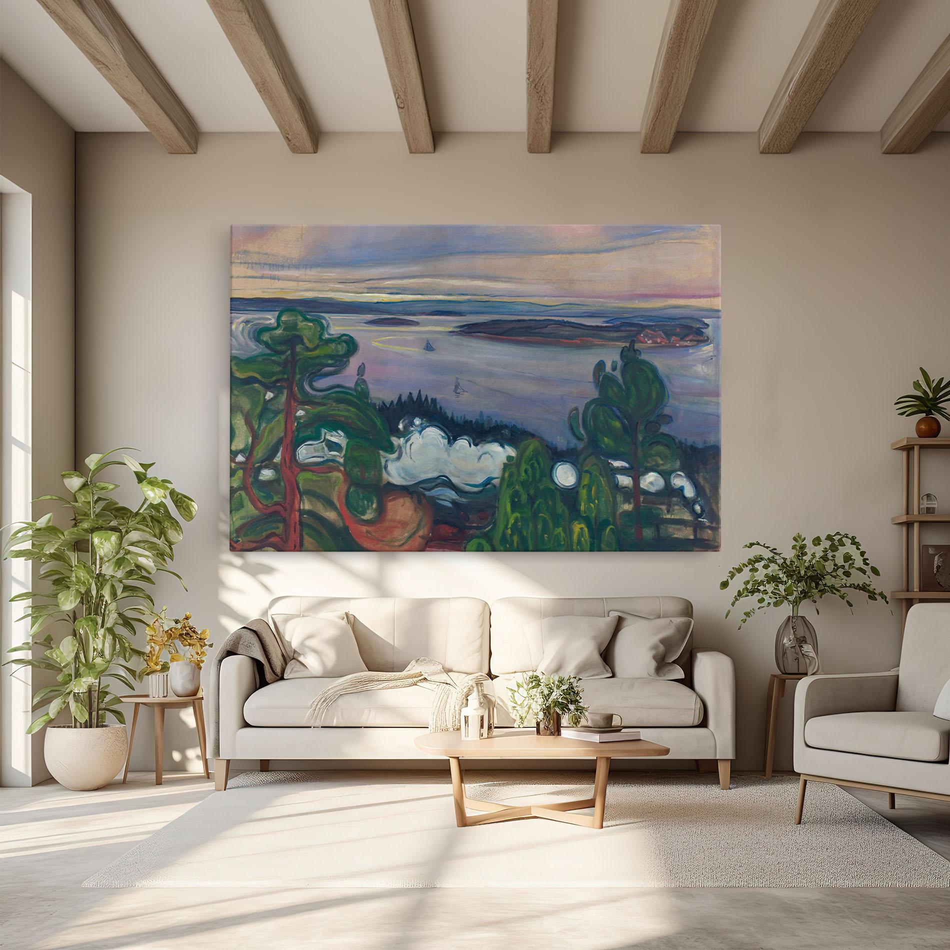 Vászonkép Train Smoke mockup 6