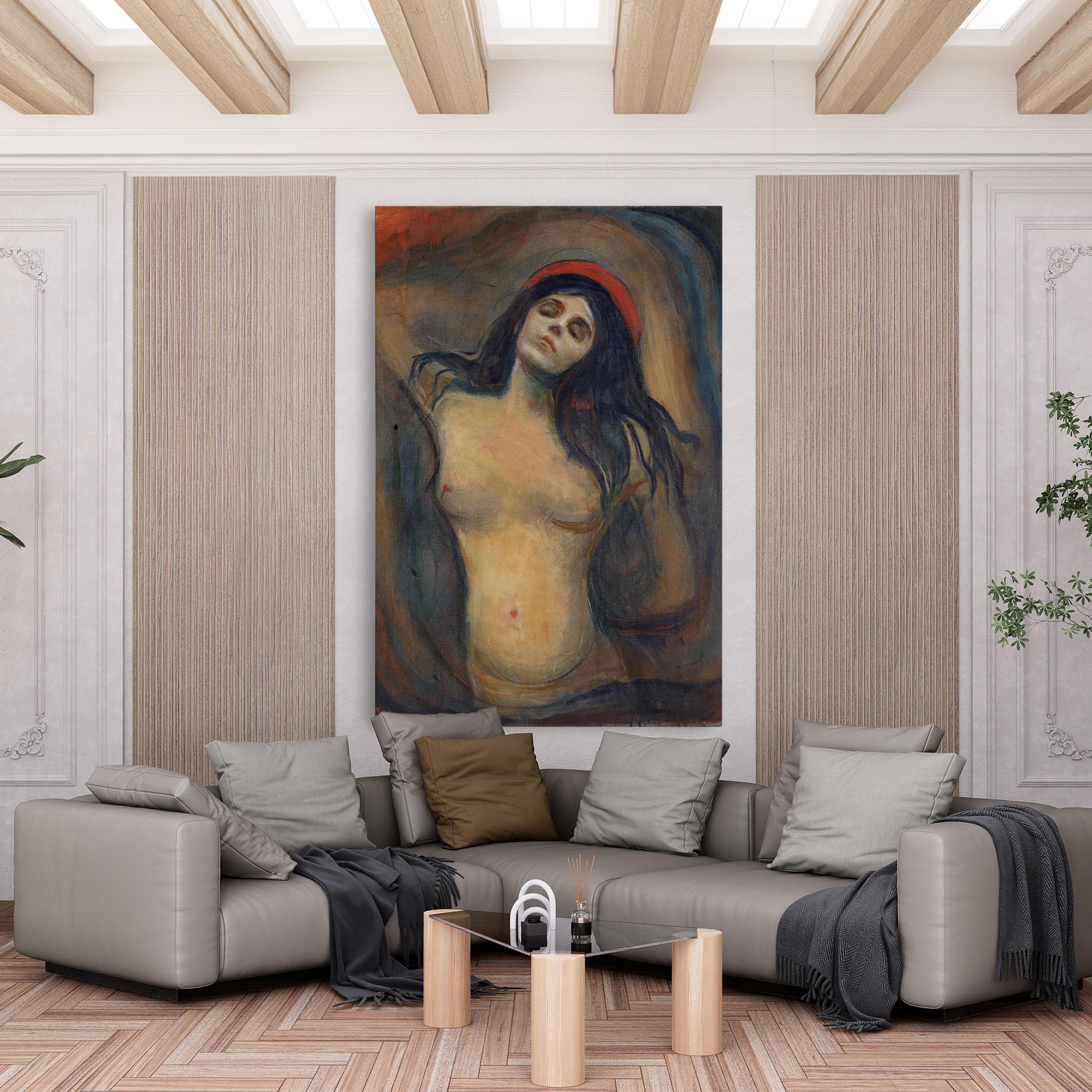 Vászonkép Madonna Oil Painting mockup 6
