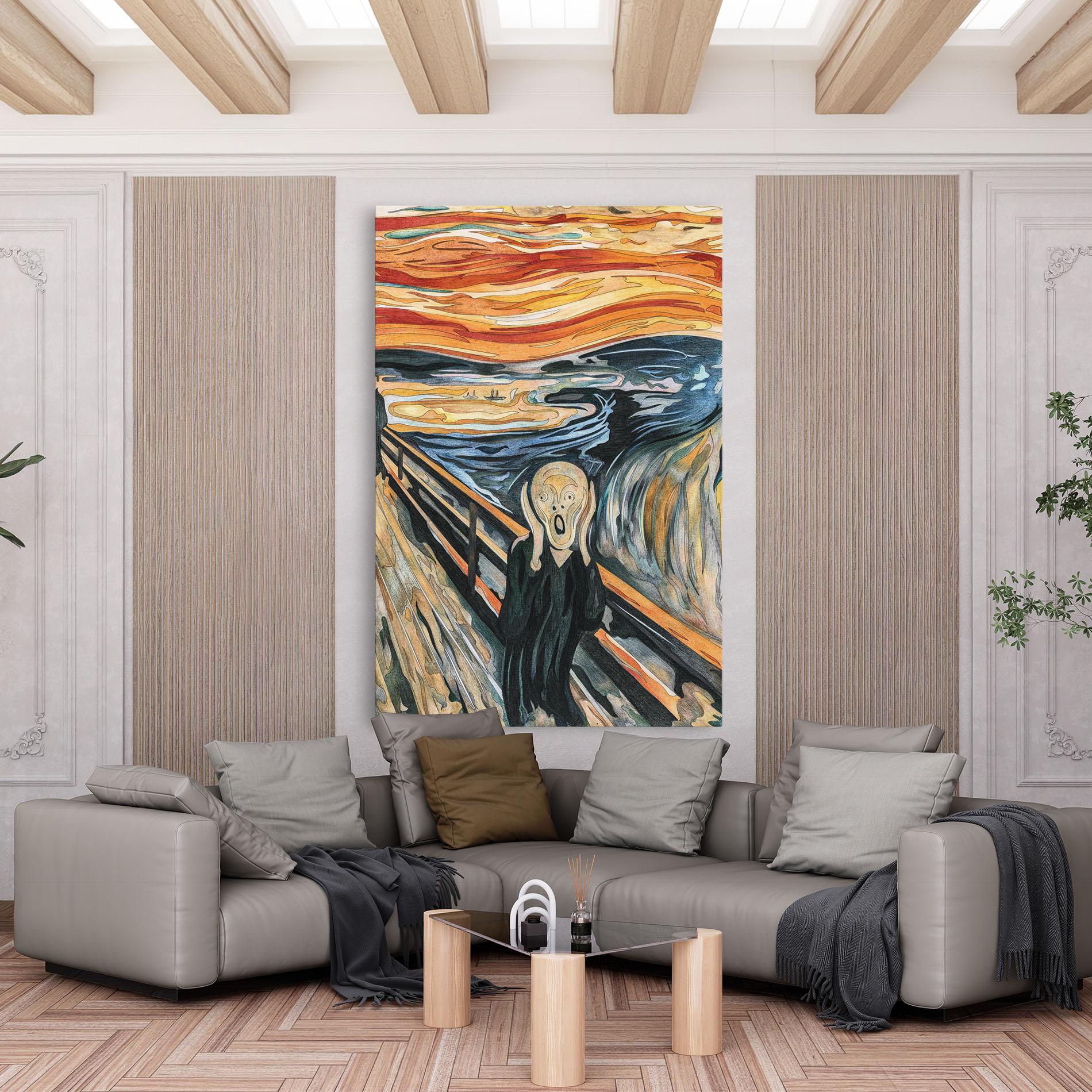 Vászonkép The Scream mockup 6