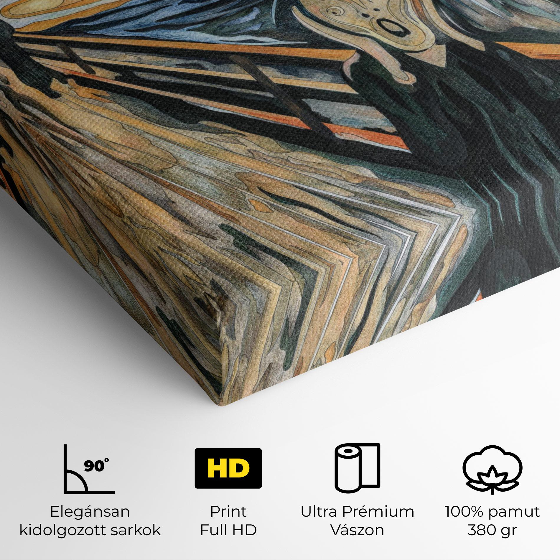 Vászonkép The Scream mockup 4