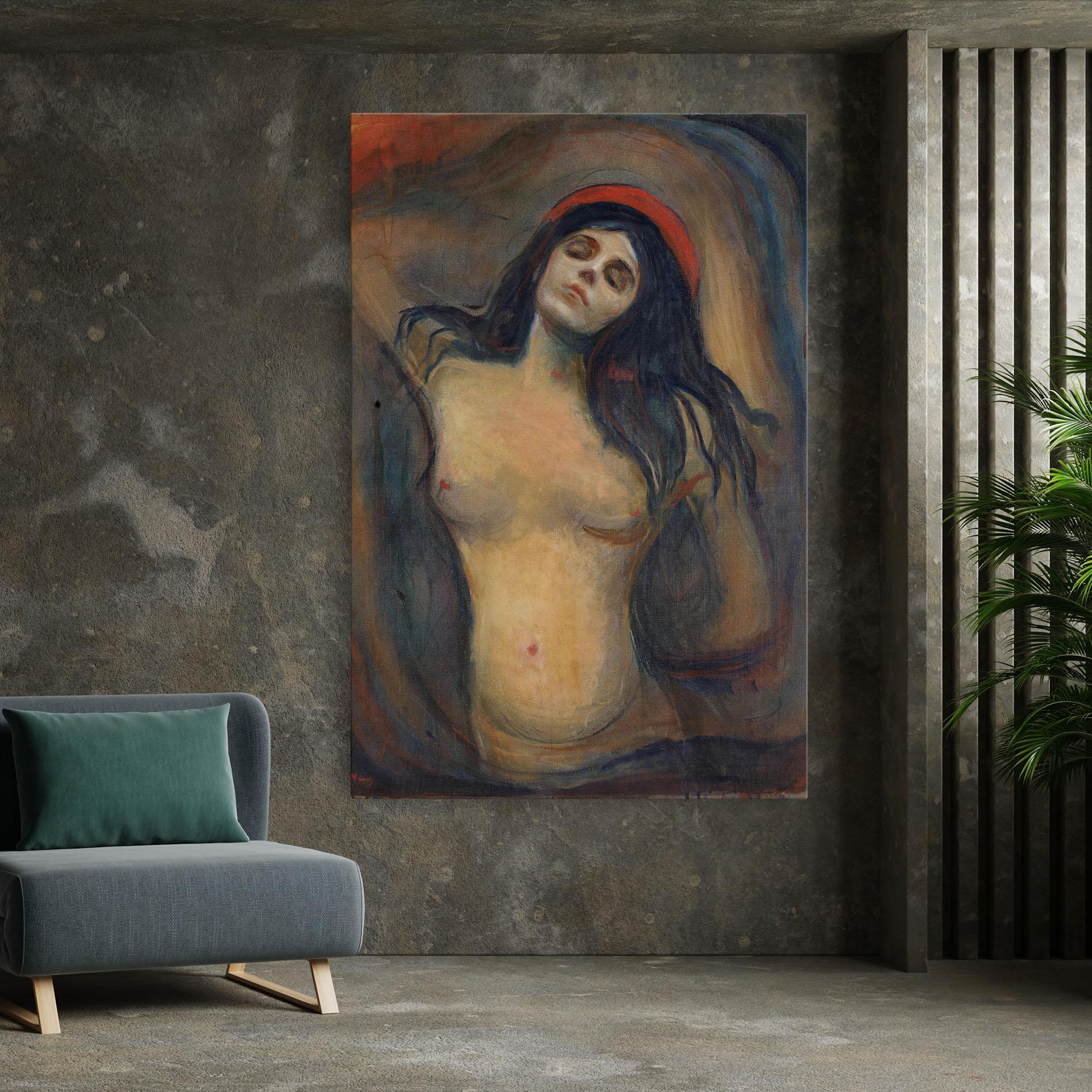 Vászonkép Madonna Oil Painting mockup 7