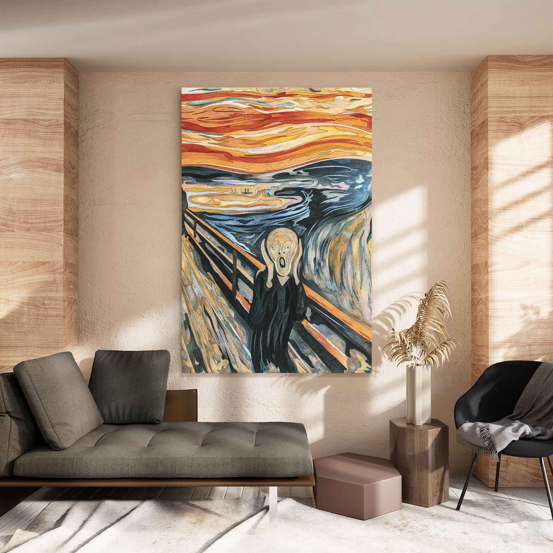 Vászonkép The Scream mockup 8